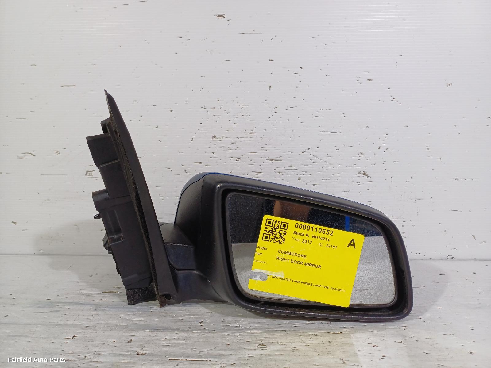 2006-2013 Holden Commodore Right Door Mirror