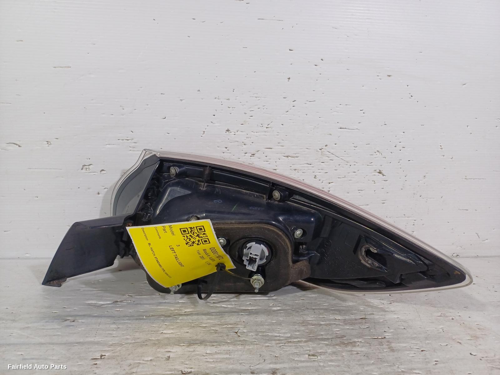 2009-2013 Mazda 3 Left Taillight