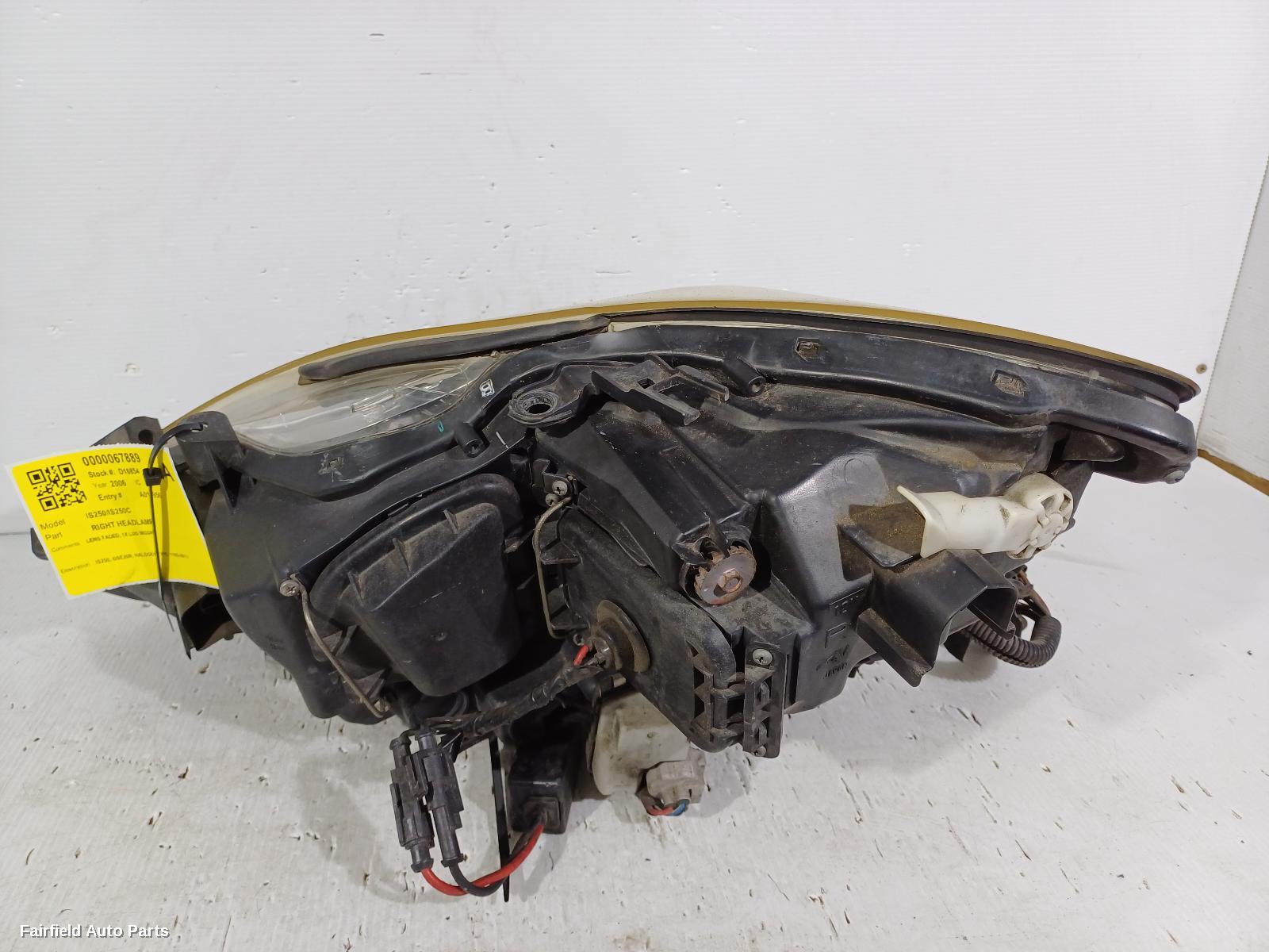 2005-2010 Lexus Is250/is250c Right Headlamp