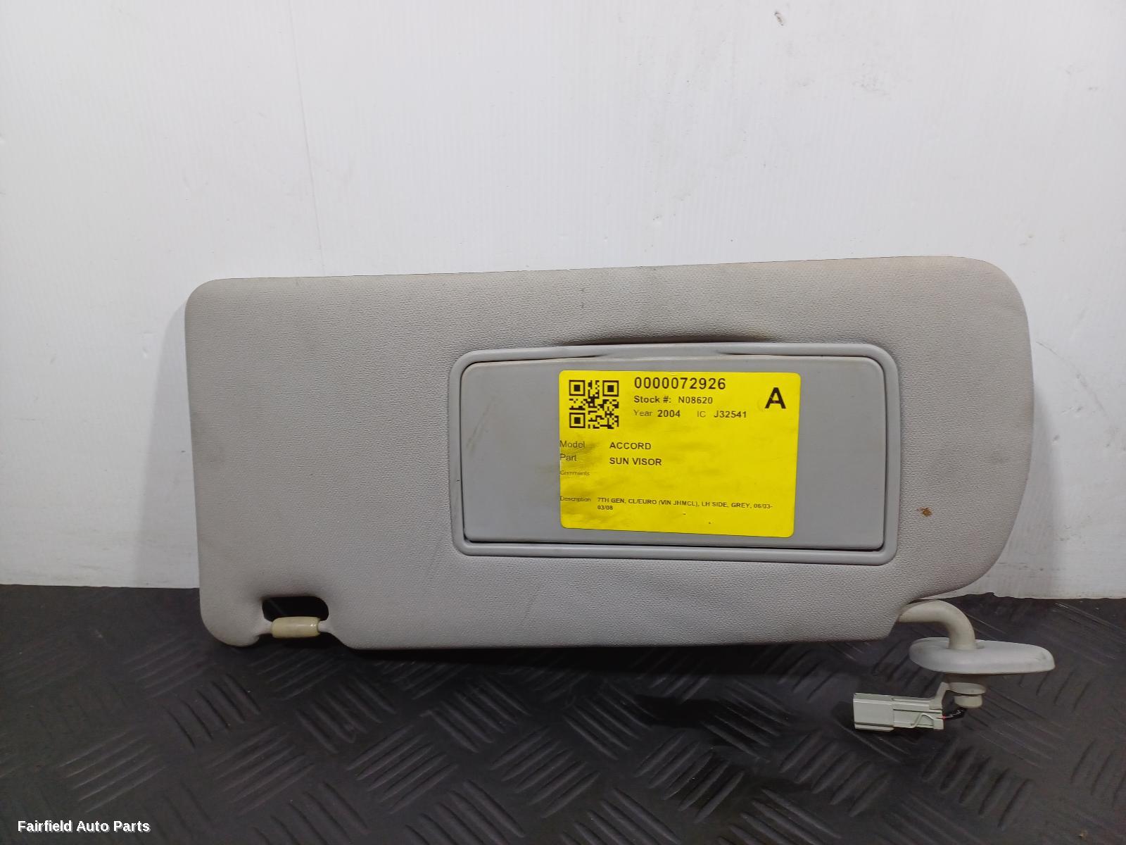 2003-2008 Honda Accord Sunvisor