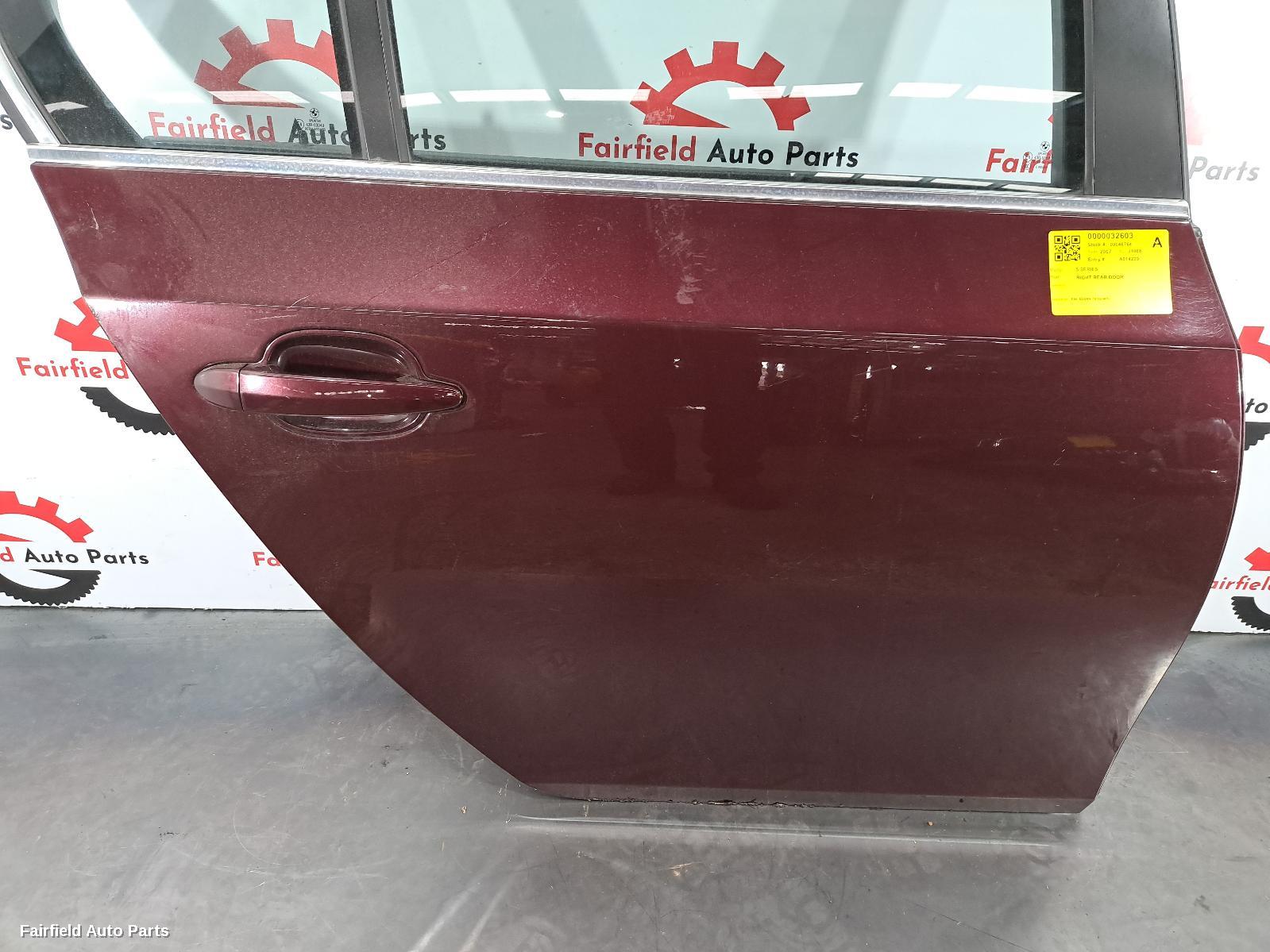 2003-2010 Bmw 5 Series Right Rear Door Sliding