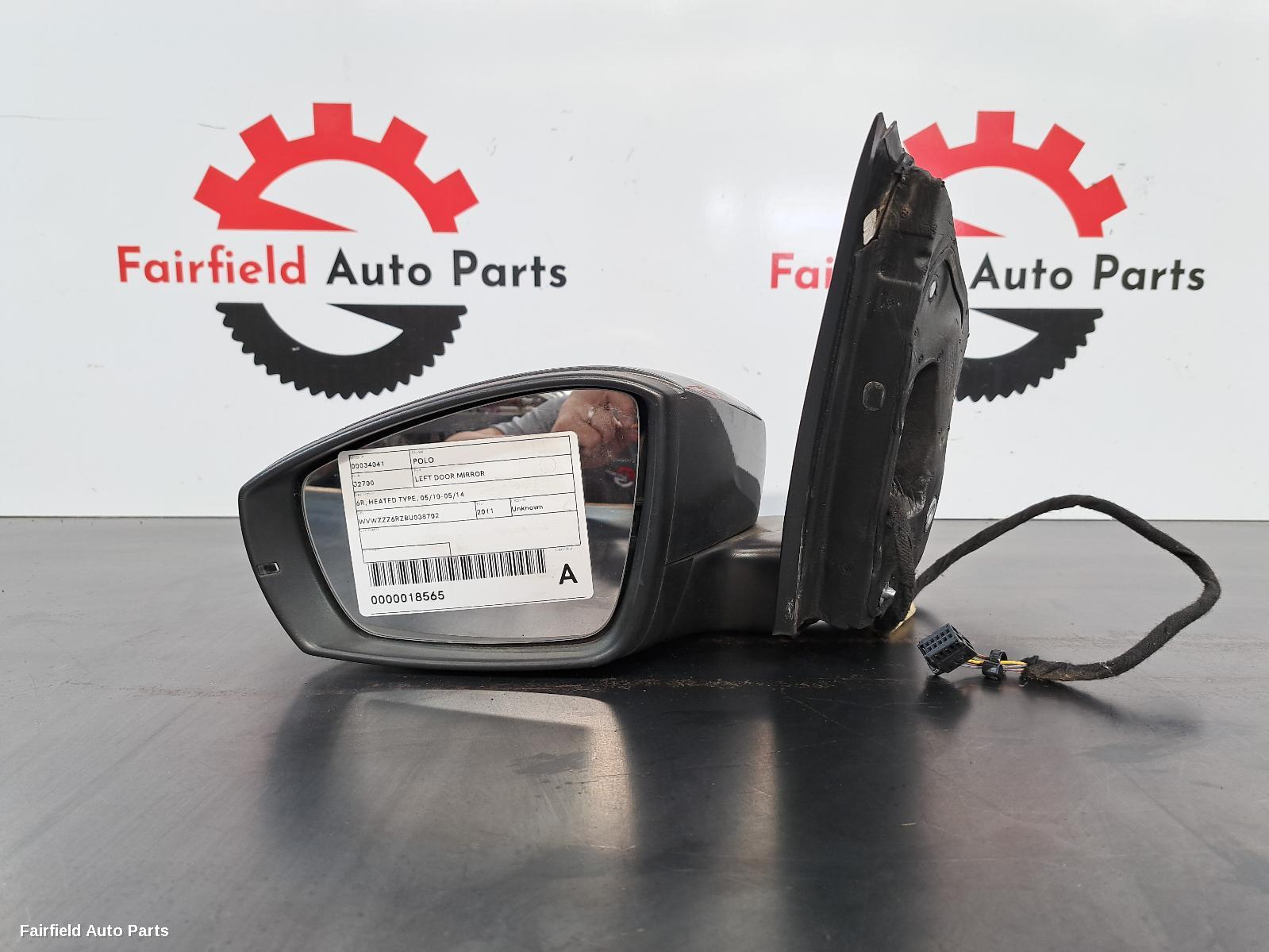 2010-2014 Volkswagen Polo Left Door Mirror
