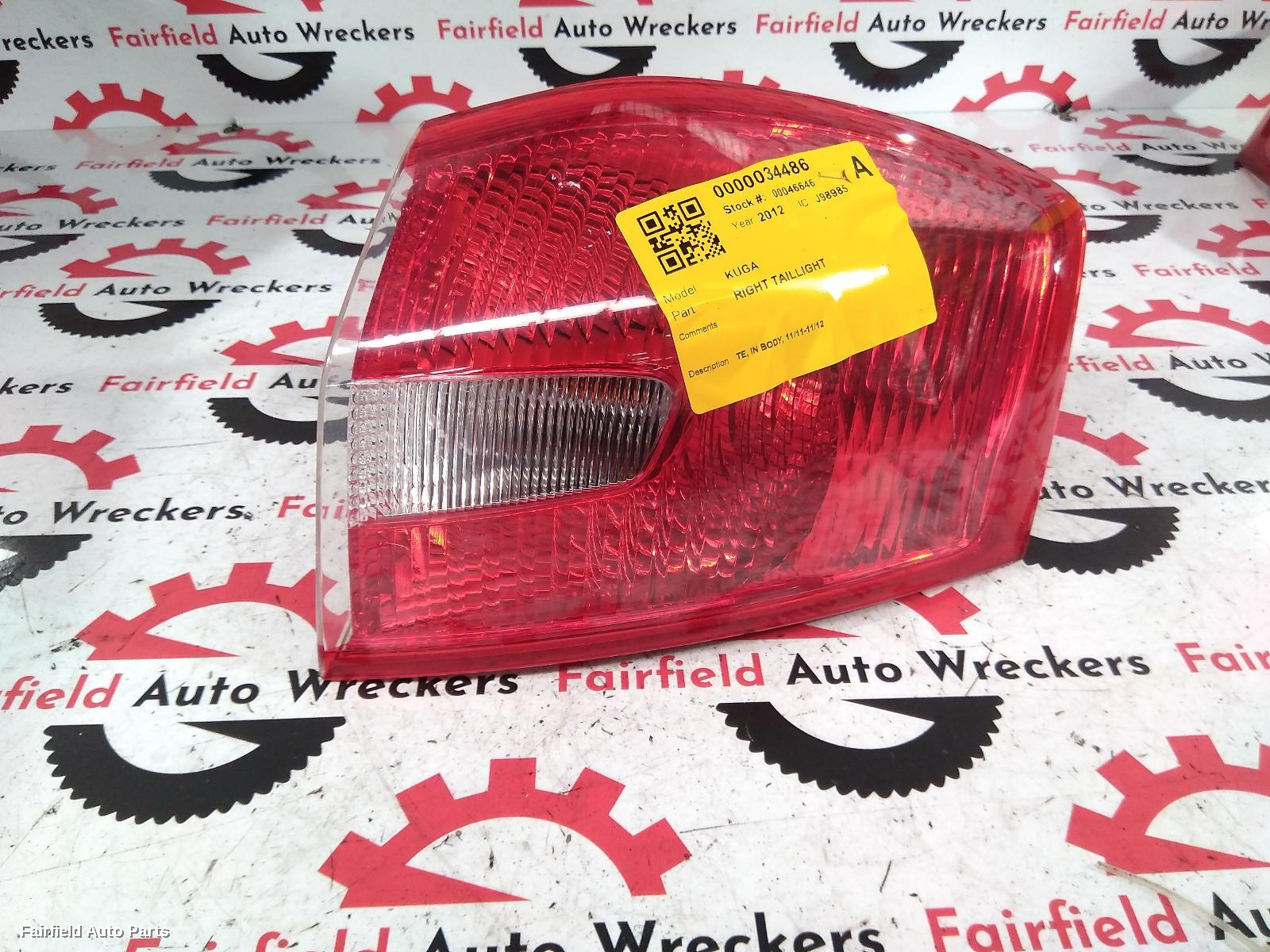2011-2012 Ford Kuga Right Taillight