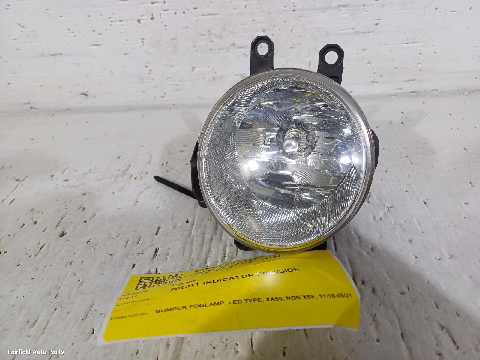 2018-2021 Toyota Rav4 Right Indicator Fog Side