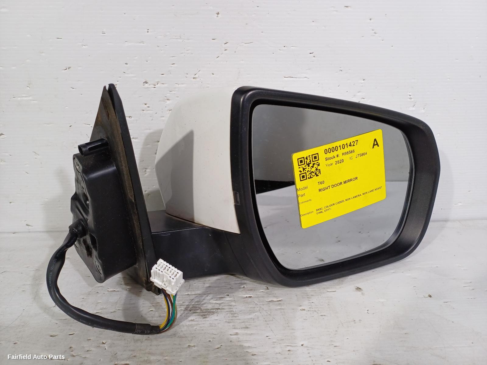 2017-2025 Ldv T60 Right Door Mirror