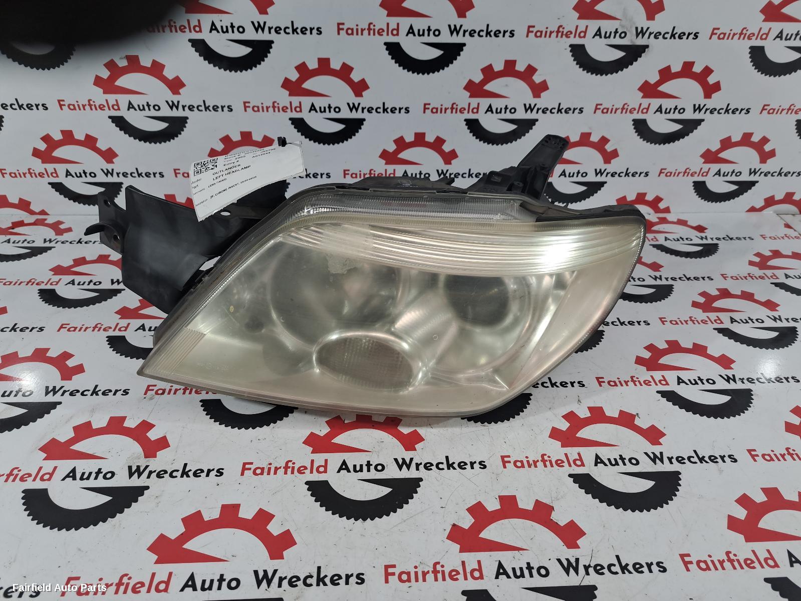 2005 Mitsubishi Outlander Left Headlamp