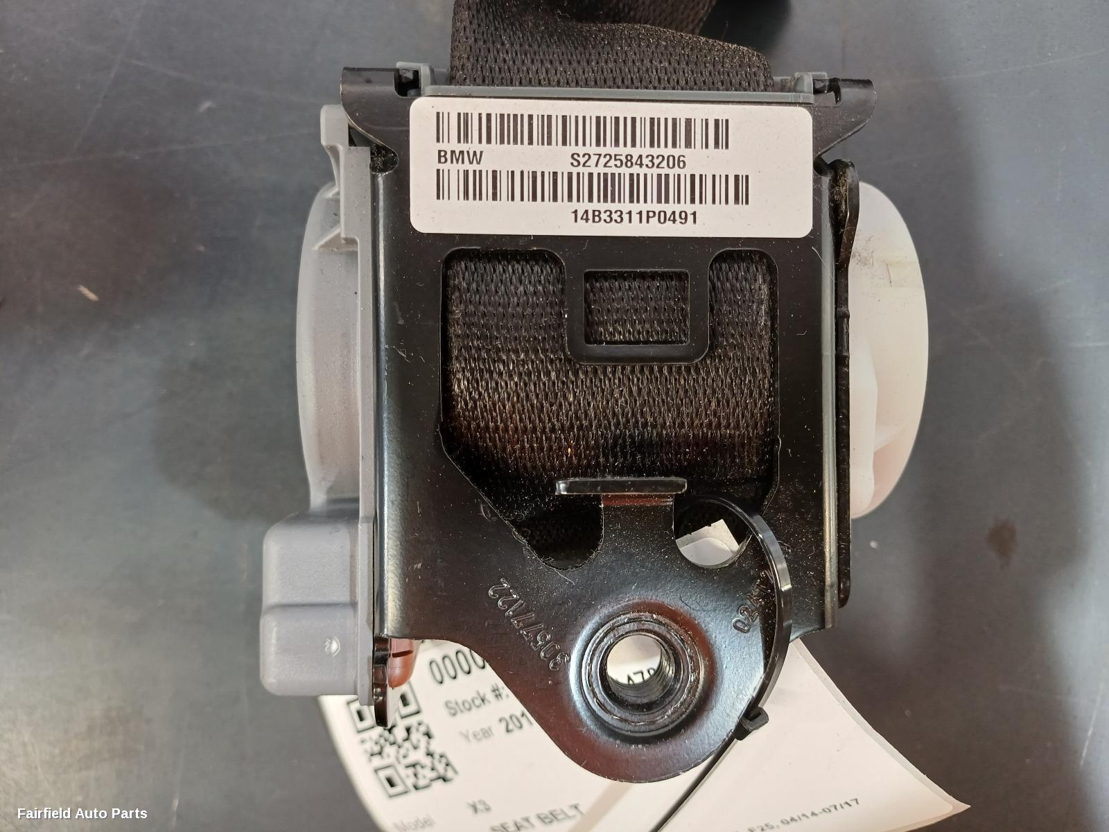2014-2017 Bmw X3 Seatbelt Stalk