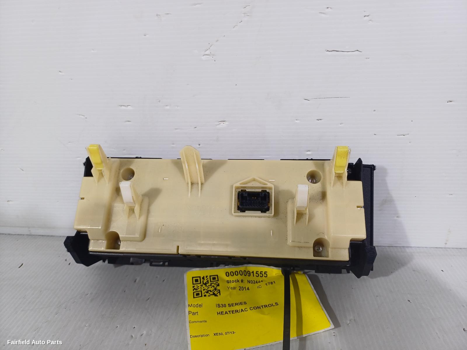 2013-2025 Lexus Is Series Heater Ac Controls