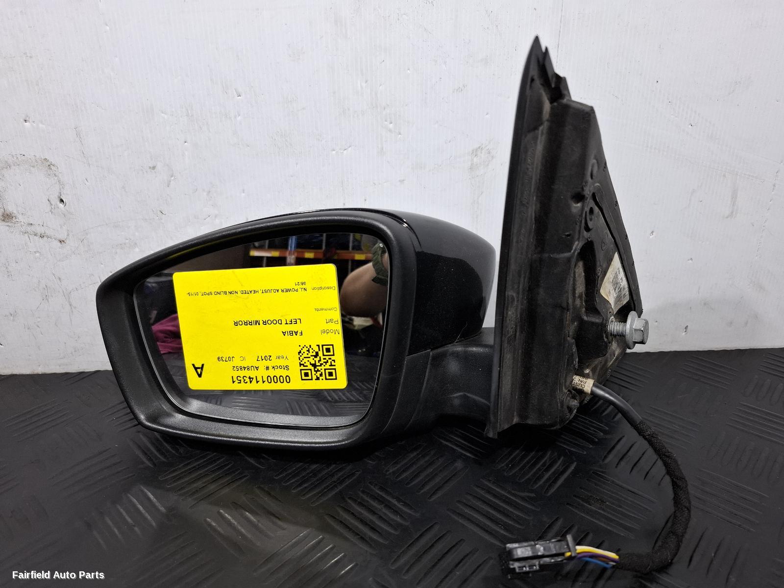 2015-2021 Skoda Fabia Left Door Mirror