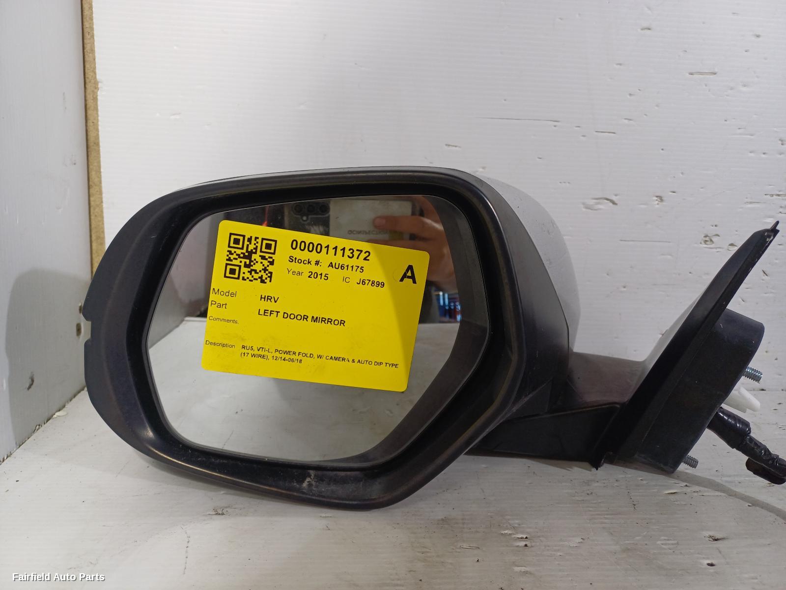2014-2018 Honda Hrv Left Door Mirror