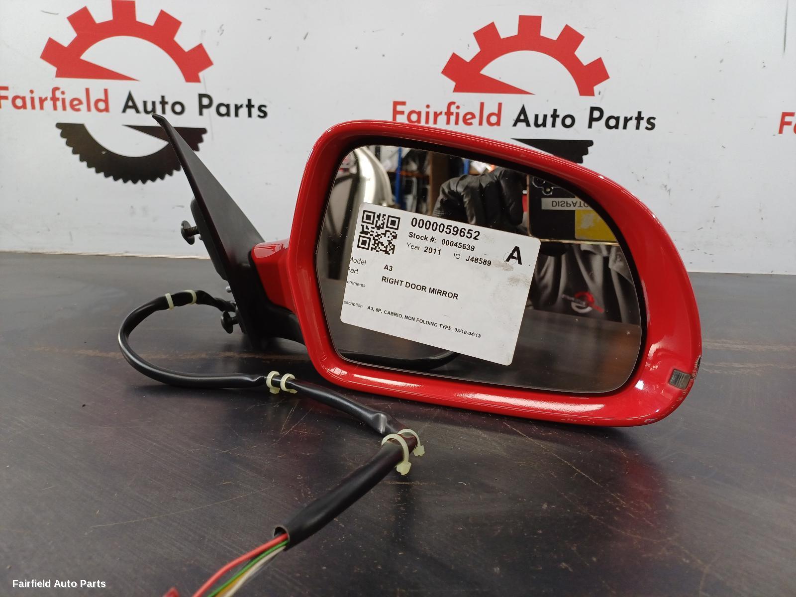 2010-2013 Audi A3 Right Door Mirror