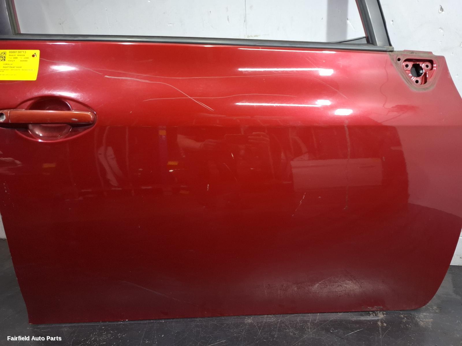 2007-2012 Toyota Corolla Right Front Door
