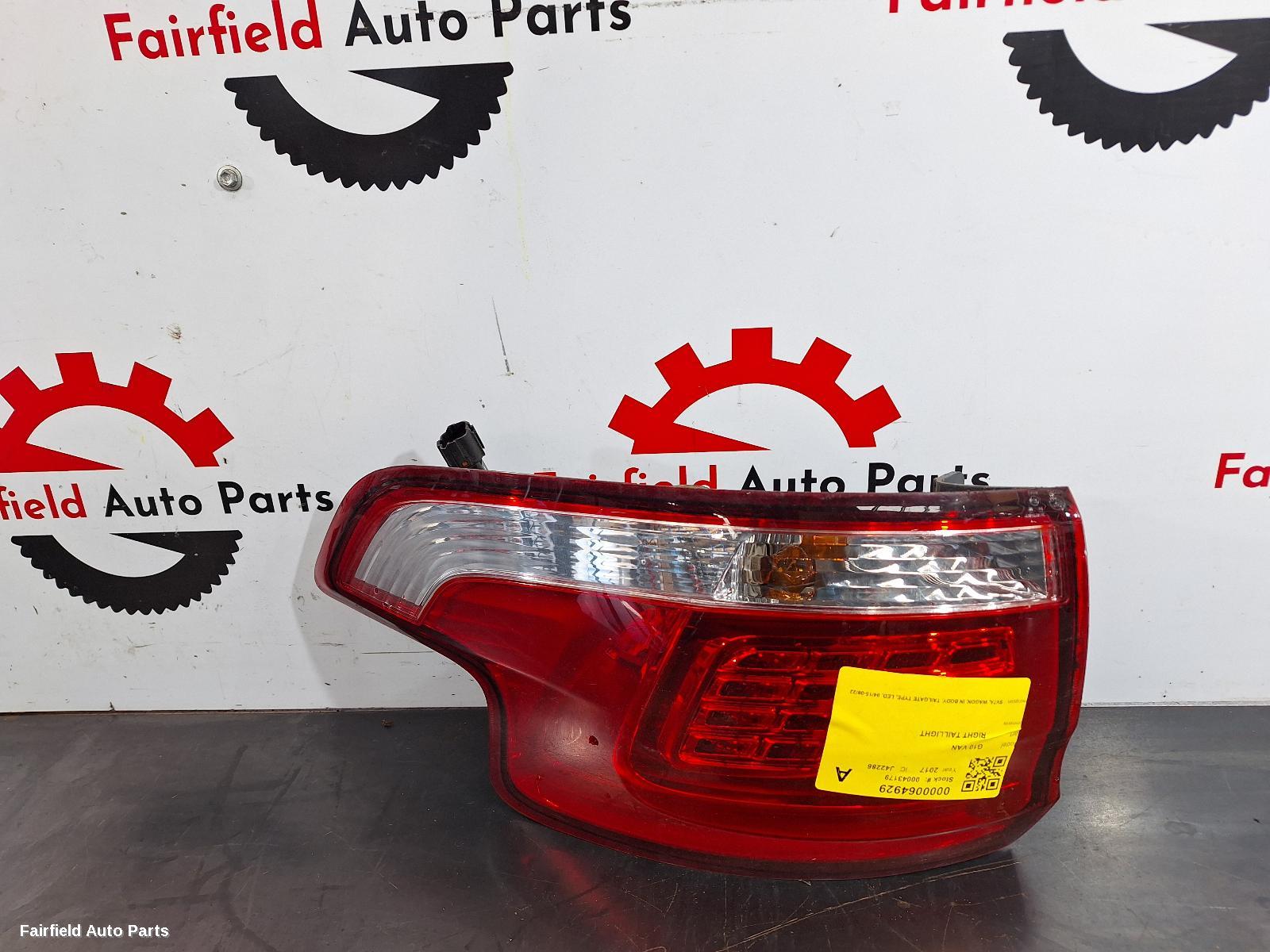 2015-2022 Ldv G10 Right Taillight