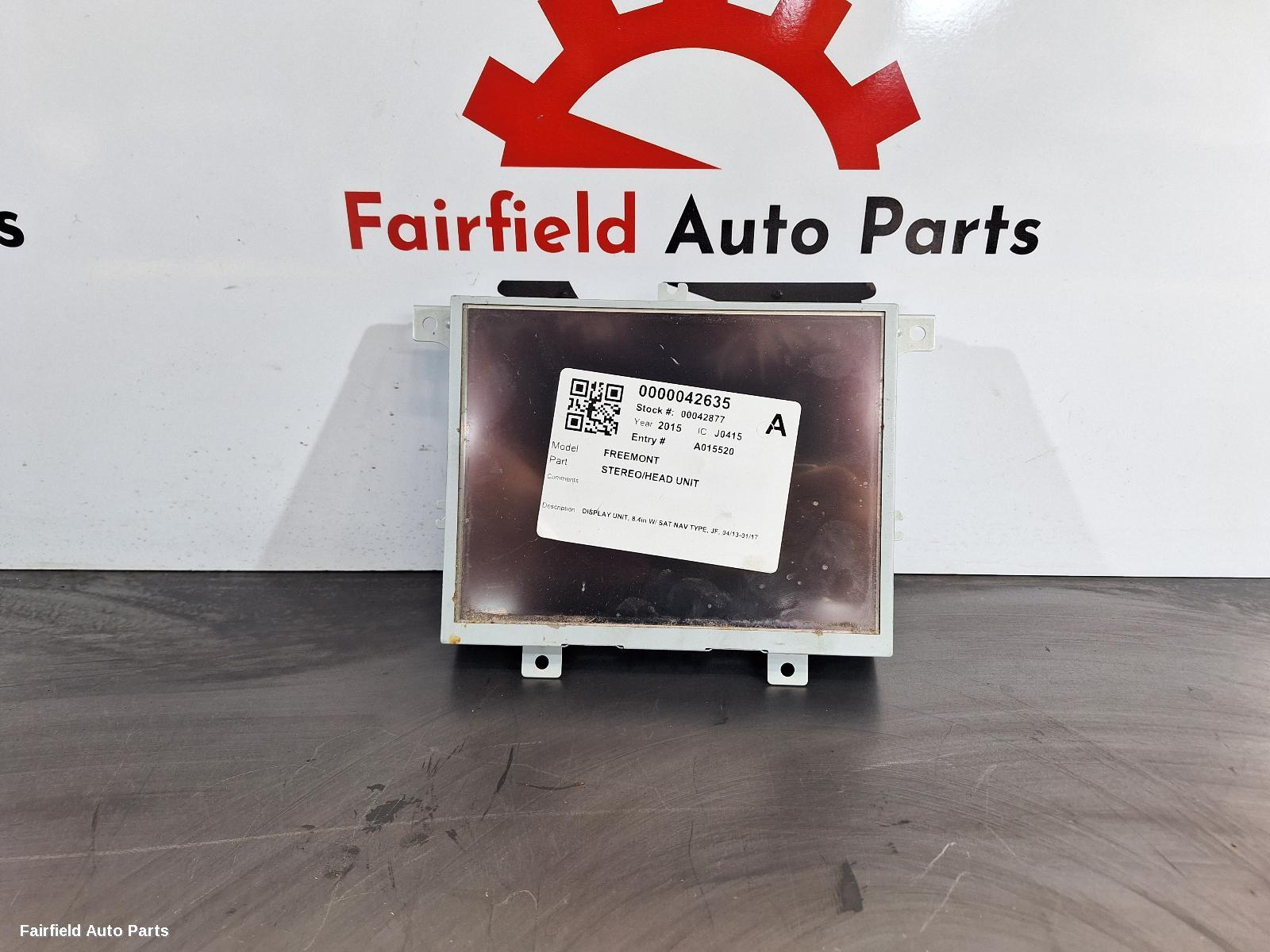 2013-2017 Fiat Freemont Radio Cd Dvd Sat Tv