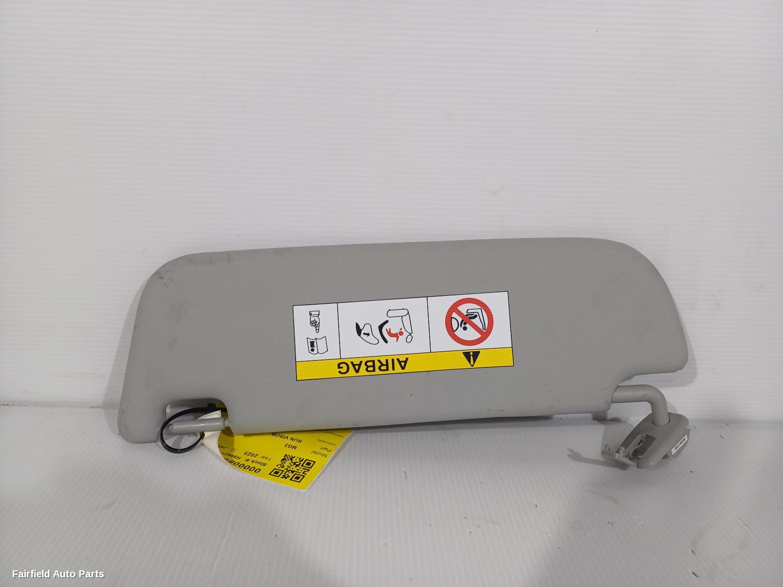 2016-2024 Mg Mg3 Sunvisor