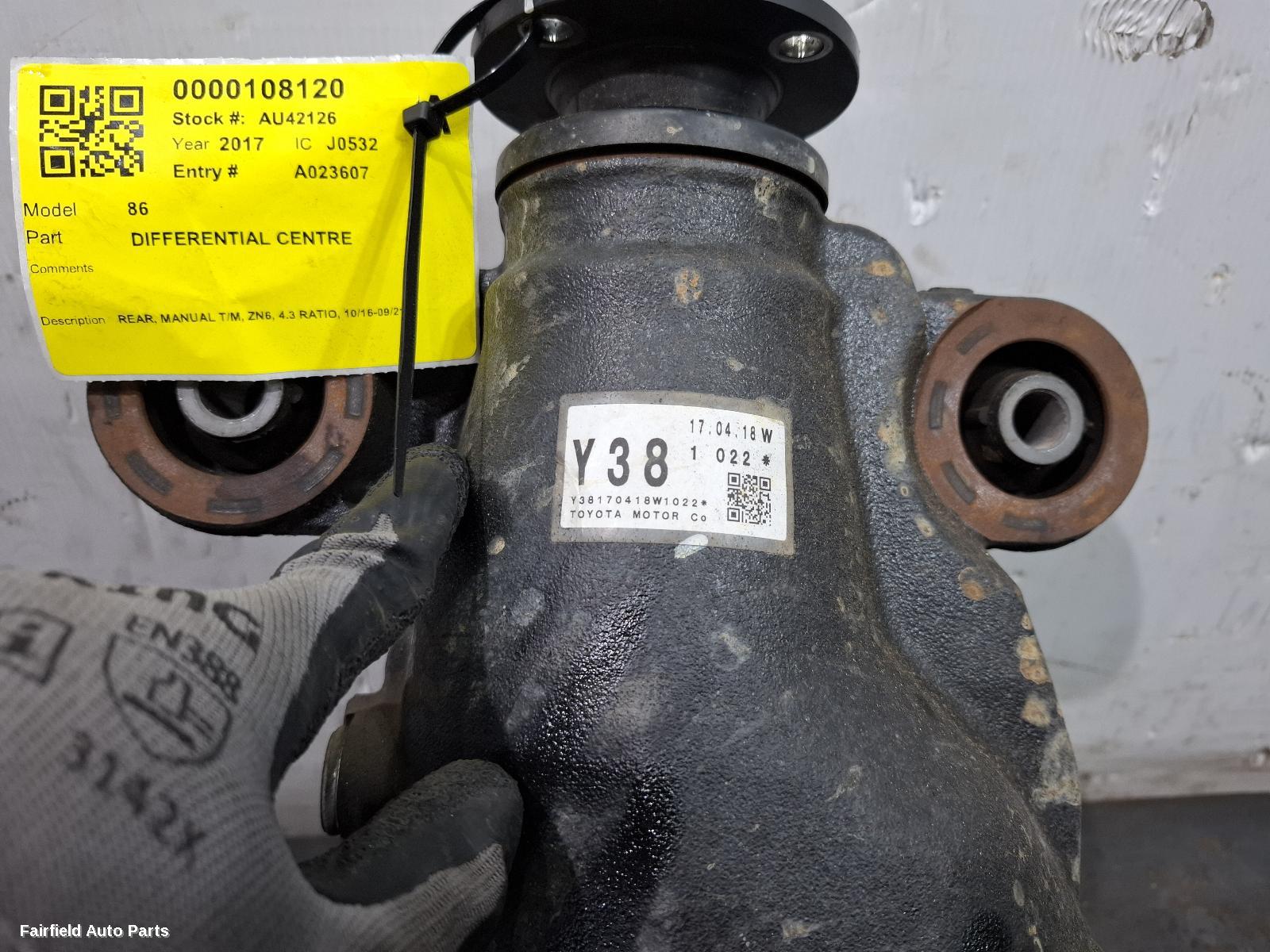 2016-2021 Toyota 86 Differential Centre