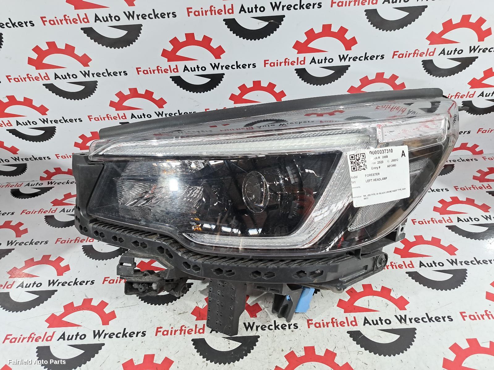 2020 Subaru Forester Left Headlamp