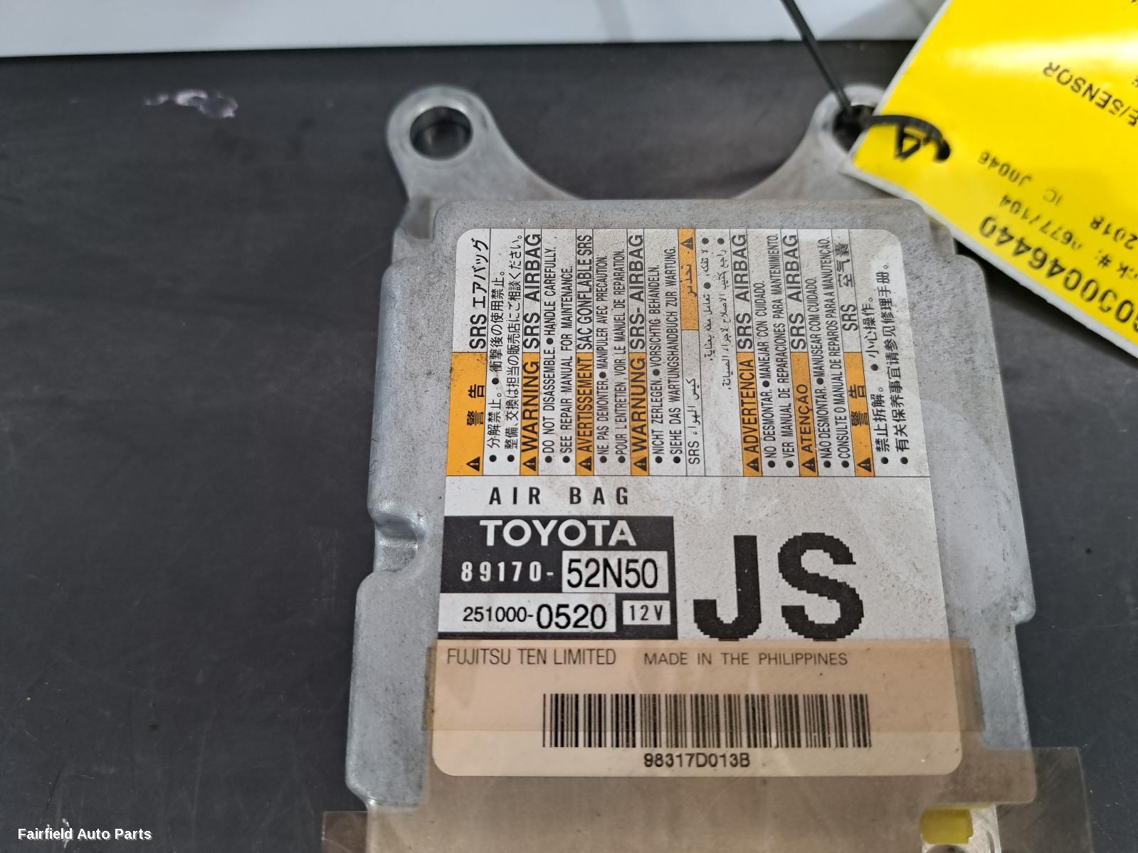 2011-2019 Toyota Yaris Airbag Module Sensor
