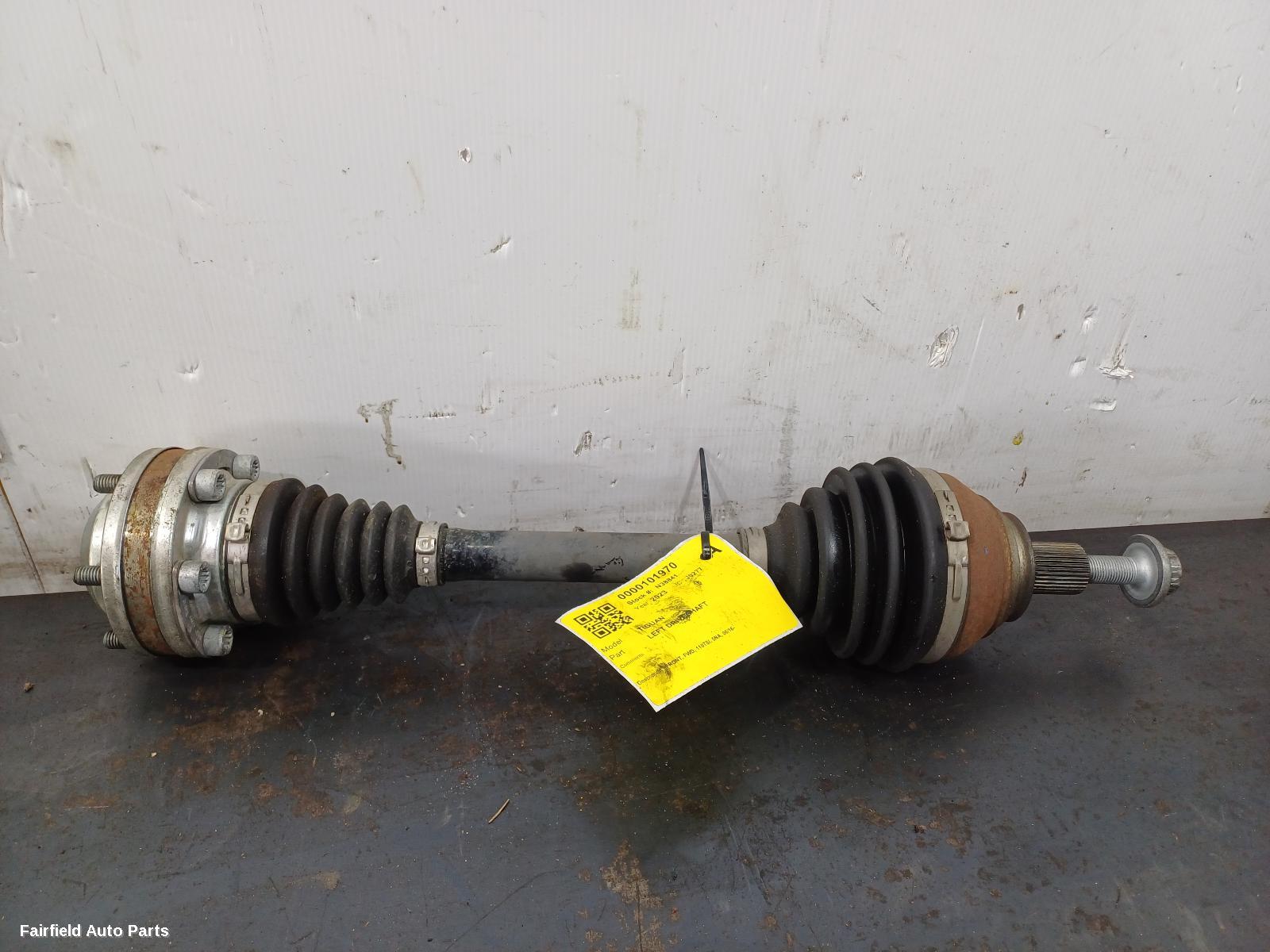 2016-2024 Volkswagen Tiguan Left Driveshaft