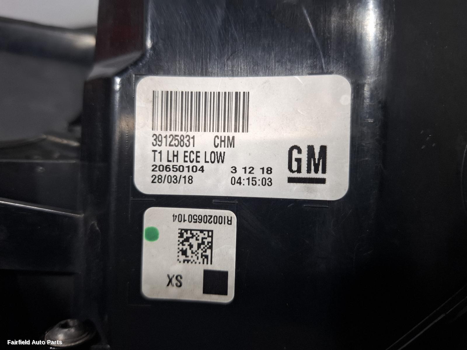 2017-2020 Holden Commodore Left Taillight