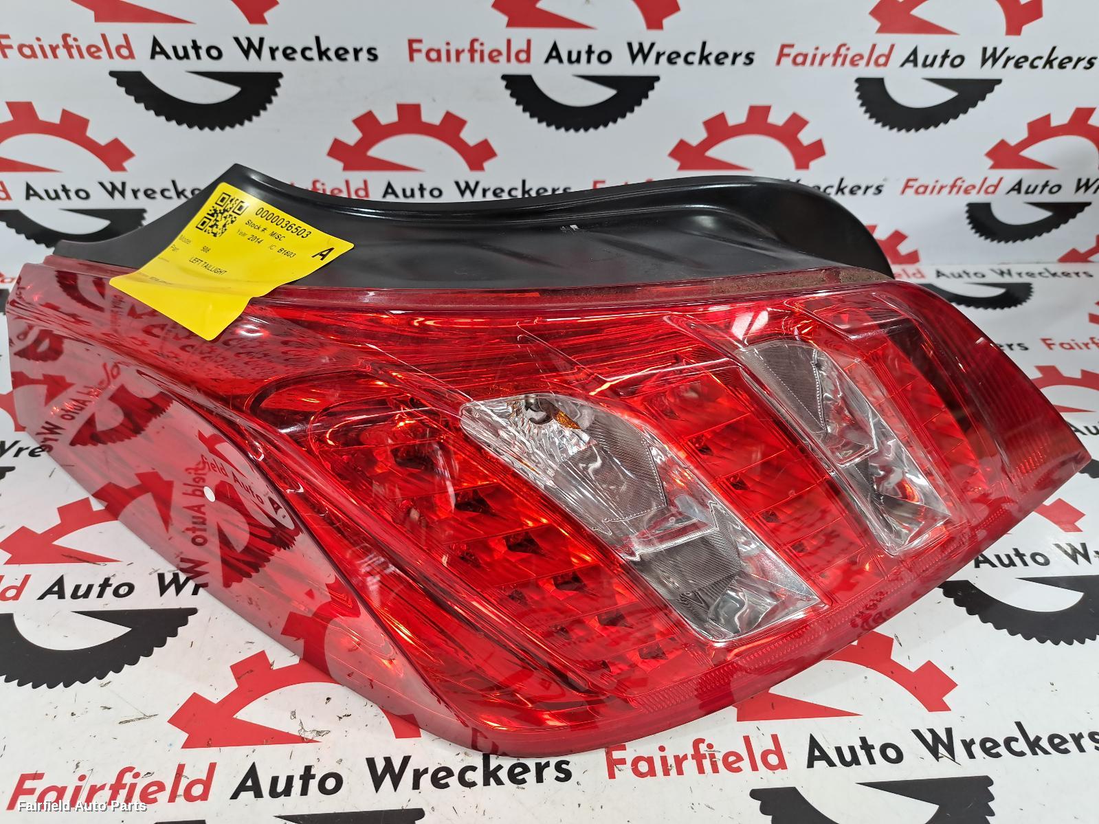 2014 Peugeot 508 Left Taillight