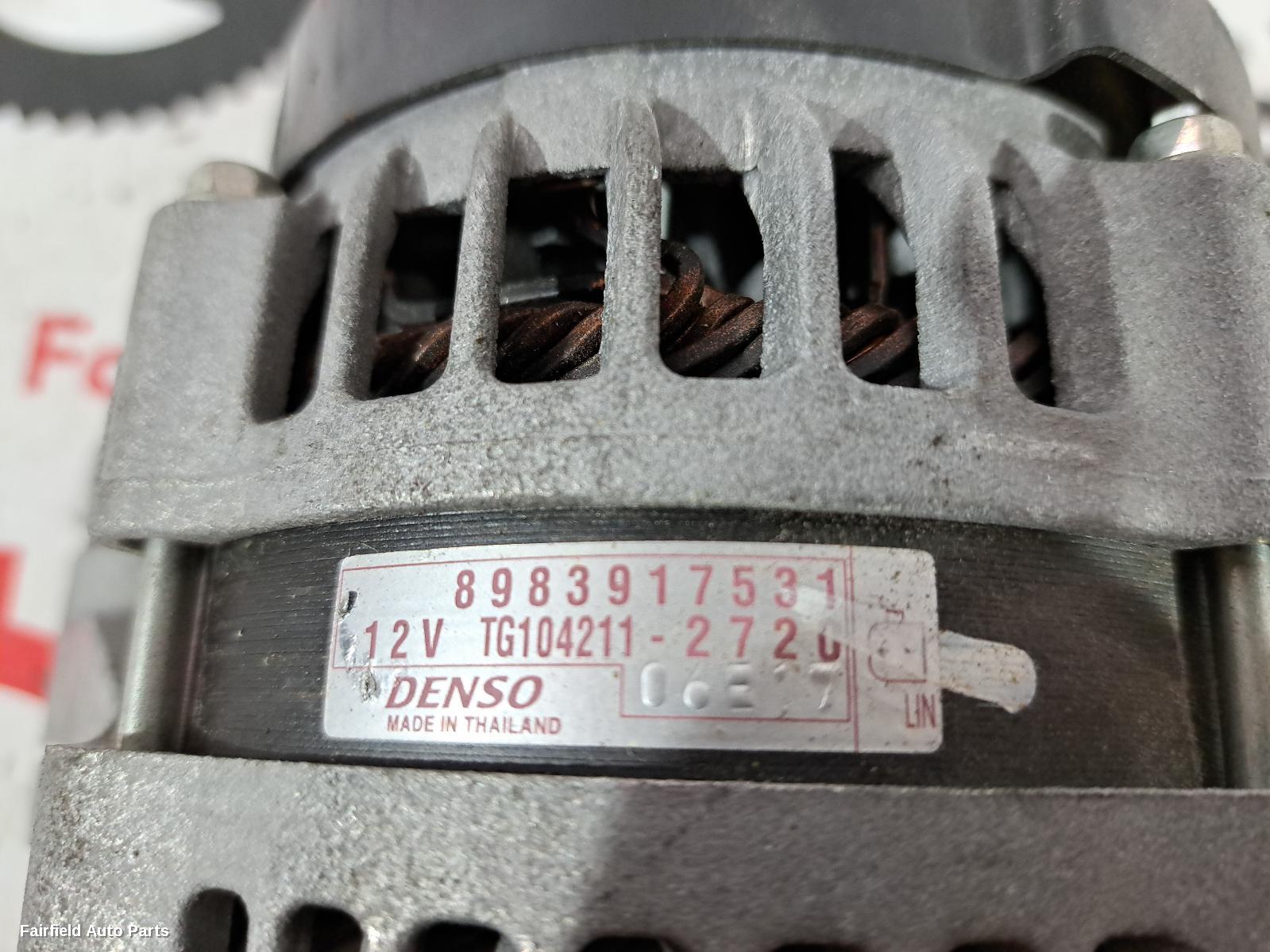 2020-2022 Mazda Bt50 Alternator