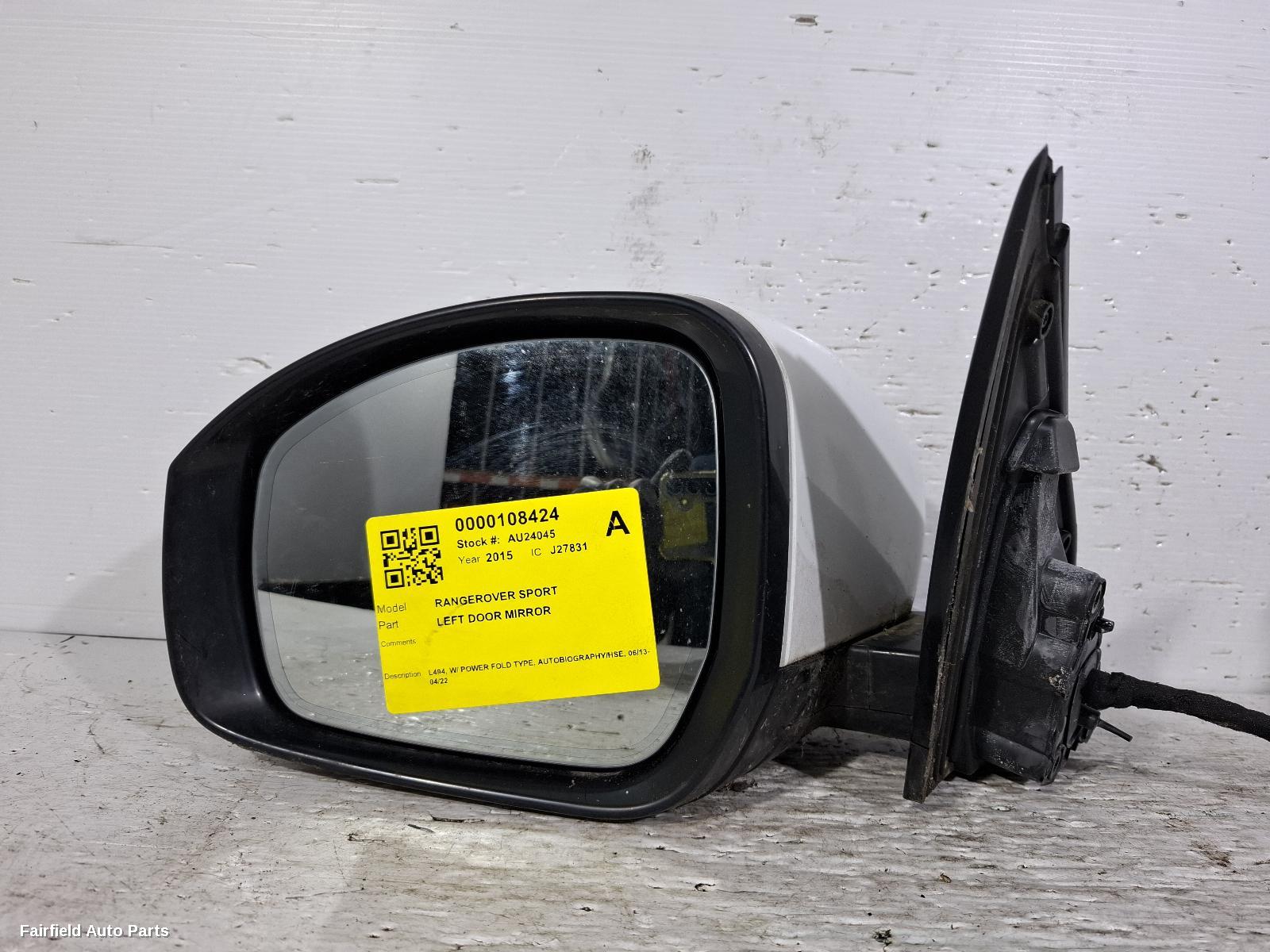 2013-2022 Land Rover Rangerover Sport Left Door Mirror