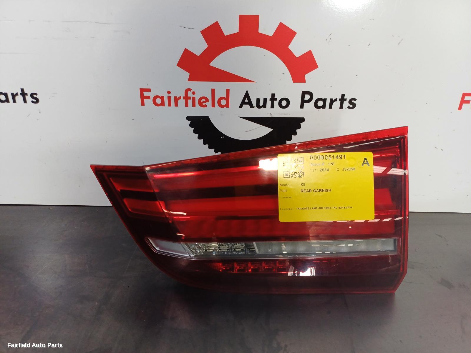 2013-2018 Bmw X5 Rear Garnish