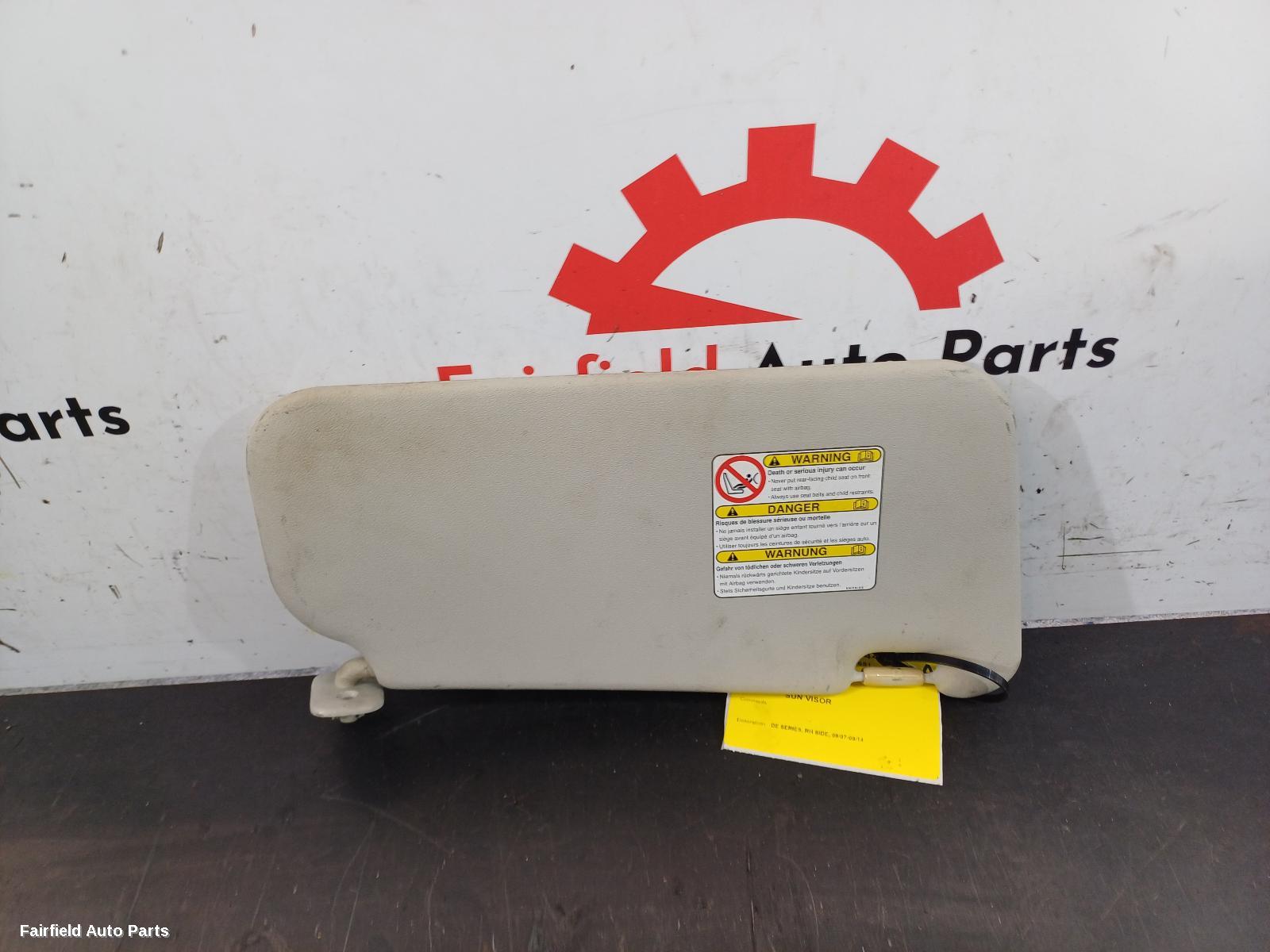 2007-2014 Mazda 2 Sunvisor