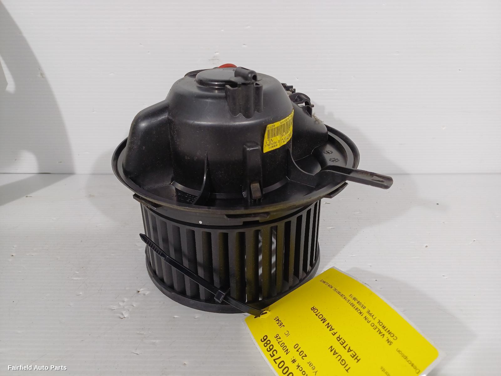 2008-2016 Volkswagen Tiguan Heater Fan Motor