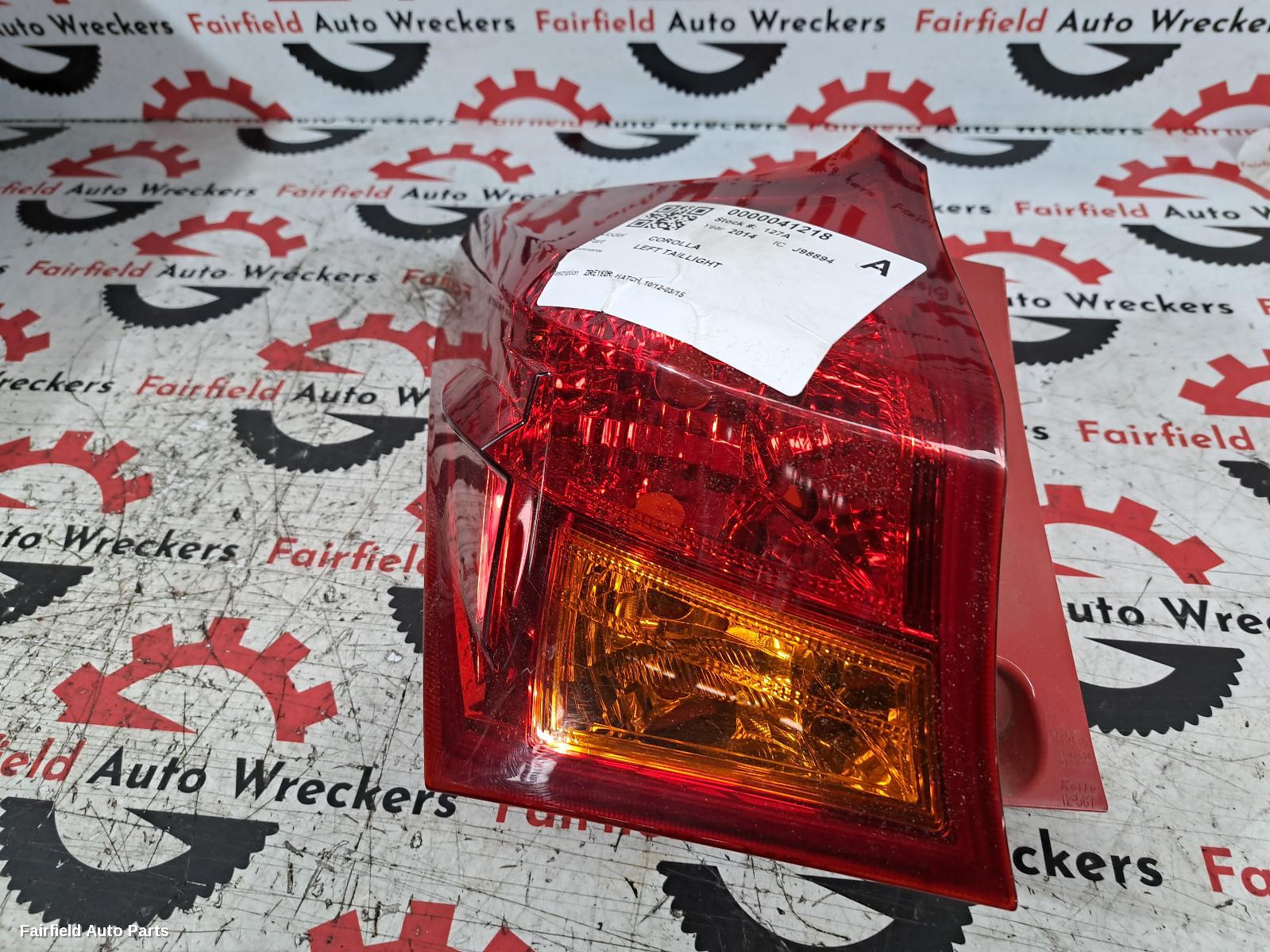 2014 Toyota Corolla Left Taillight