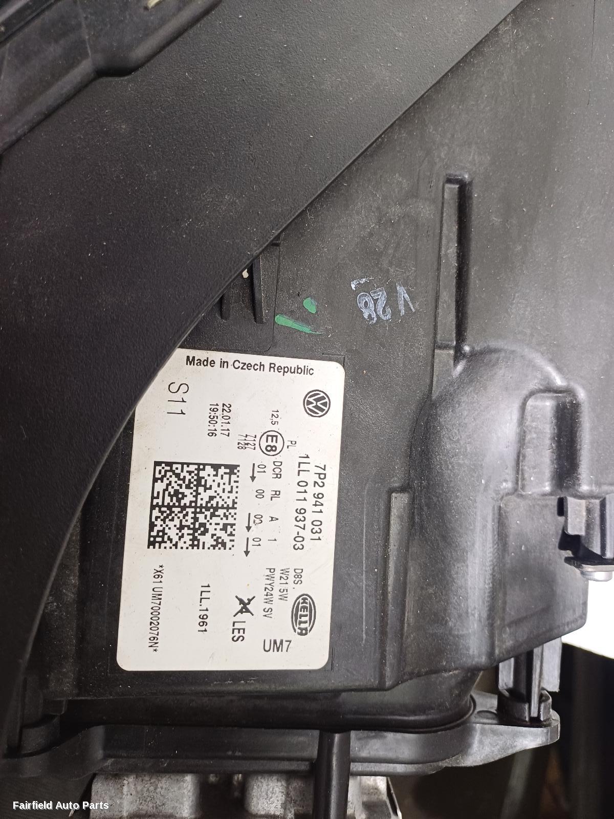 2014-2018 Volkswagen Touareg Left Headlamp