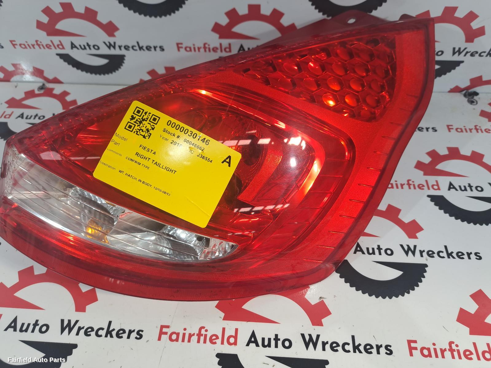 2010 Ford Fiesta Right Taillight