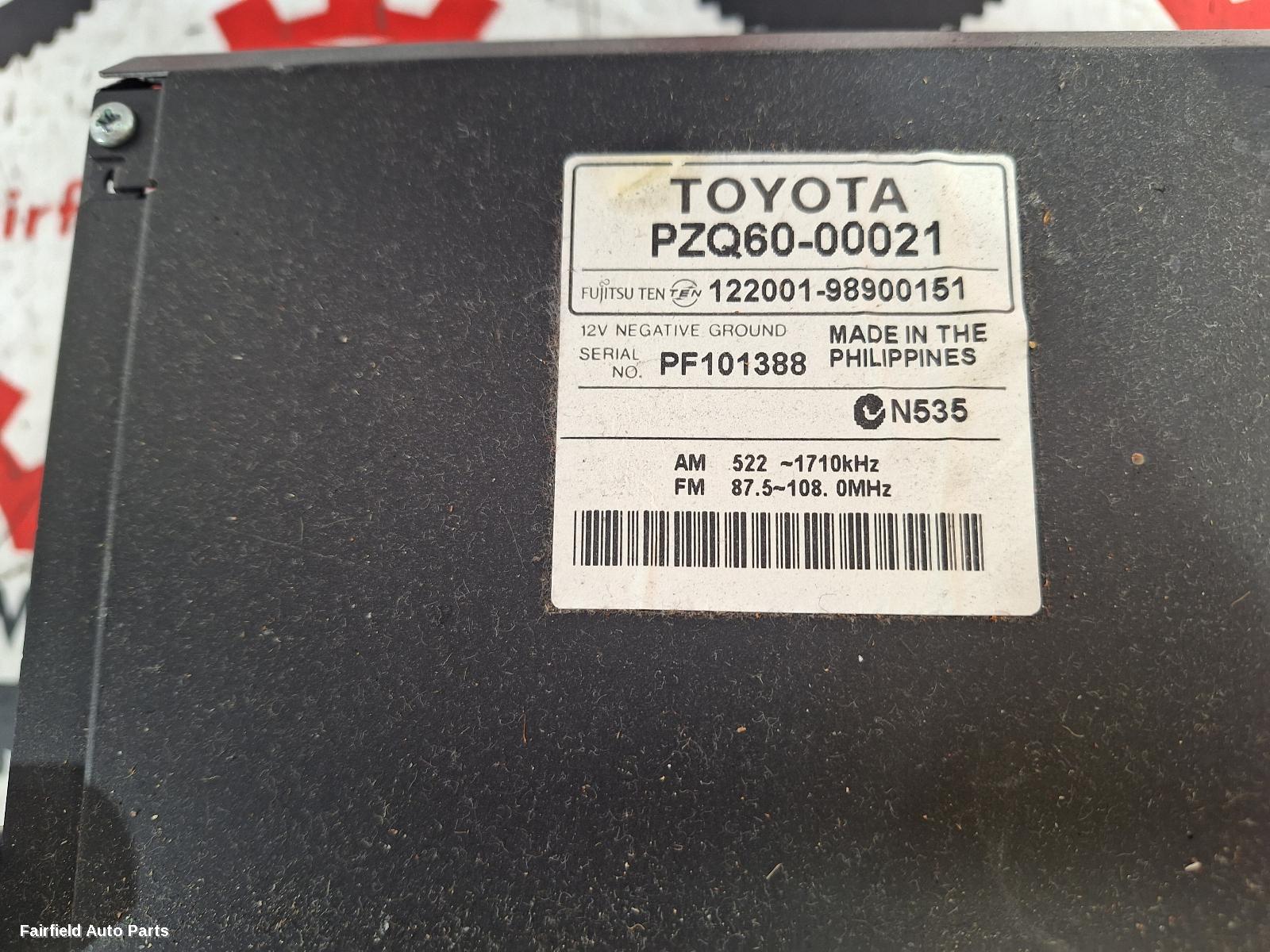 2005-2019 Toyota Hiace Radio Cd Dvd Sat Tv