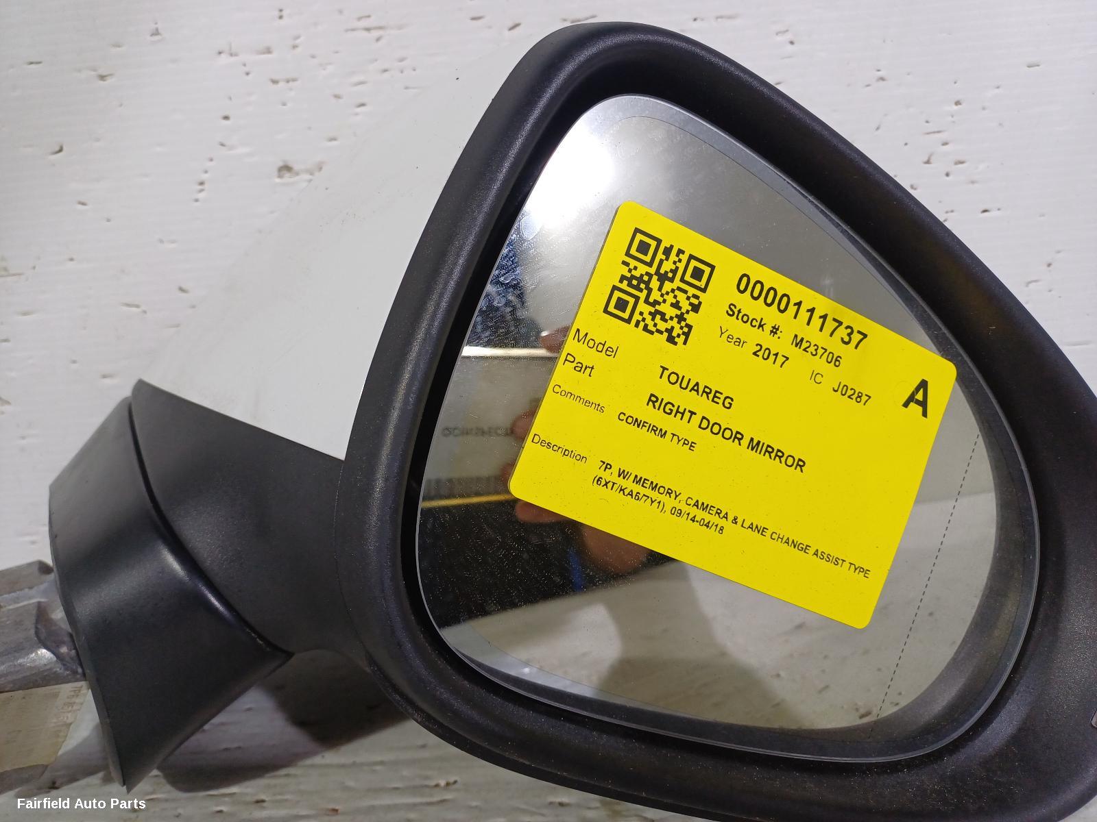 2014-2018 Volkswagen Touareg Right Door Mirror