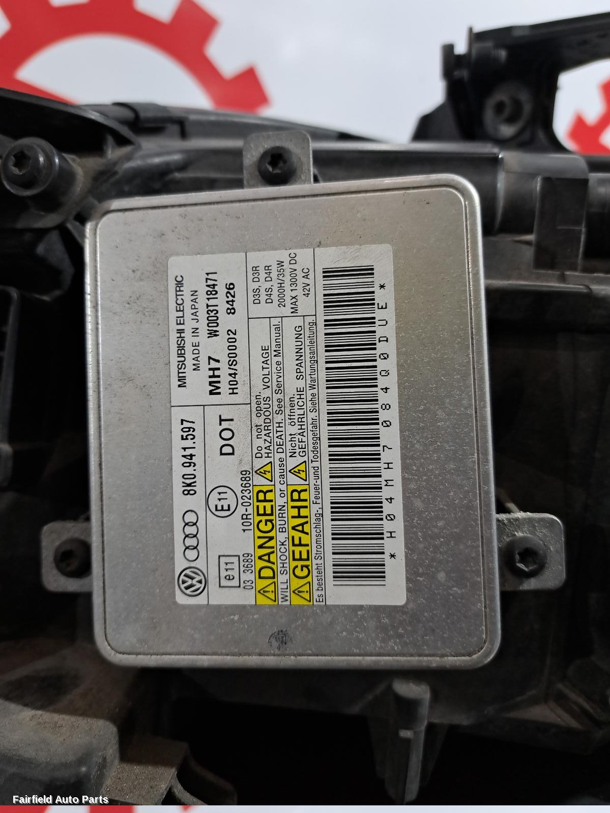 2008-2012 Audi A4 Right Headlamp