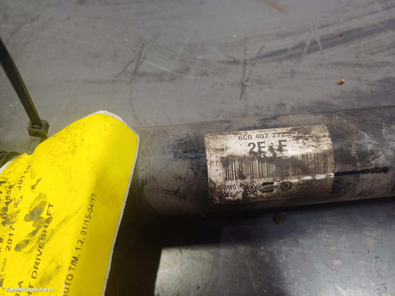 2015-2017 Skoda Fabia Right Driveshaft