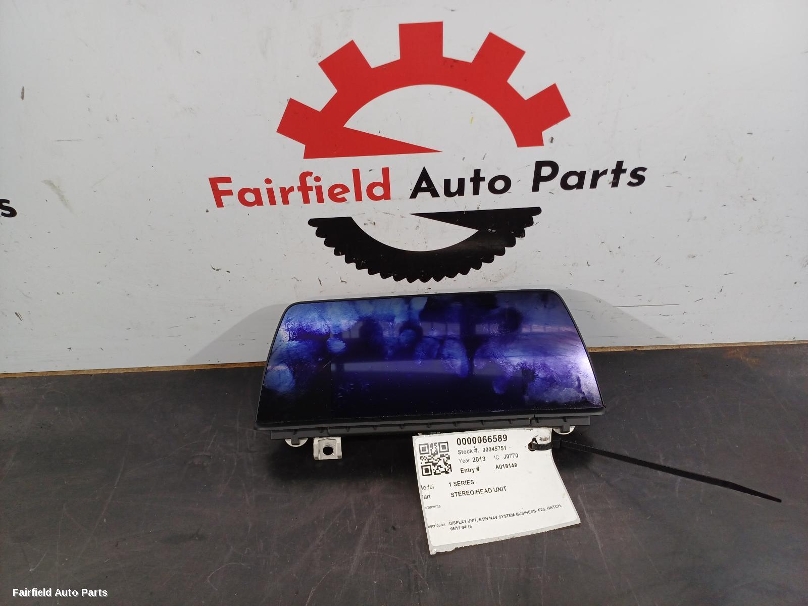 2011-2019 Bmw 1 Series Radio Cd Dvd Sat Tv