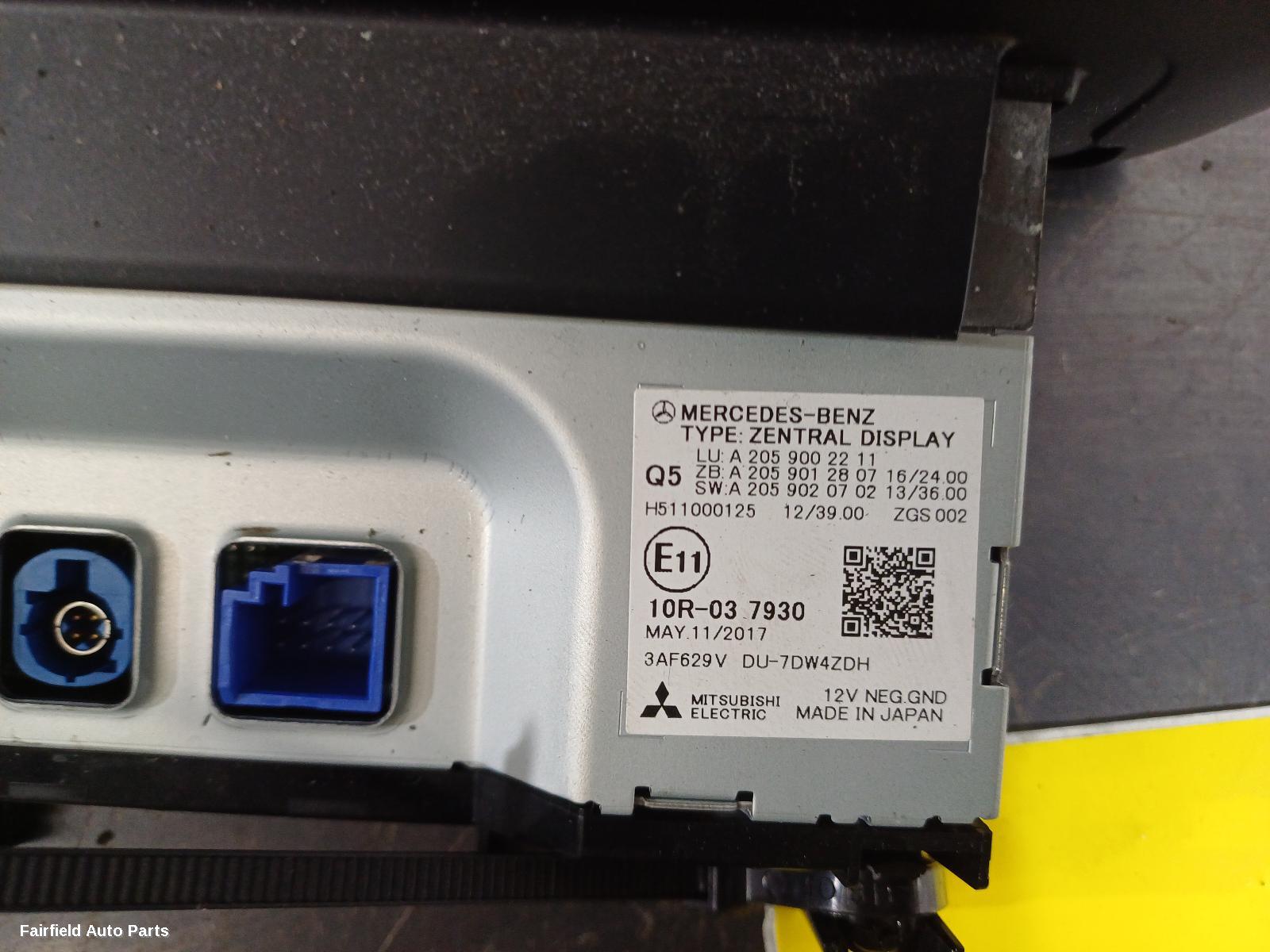 2015-2019 Mercedes Glc Class Radio Cd Dvd Sat Tv