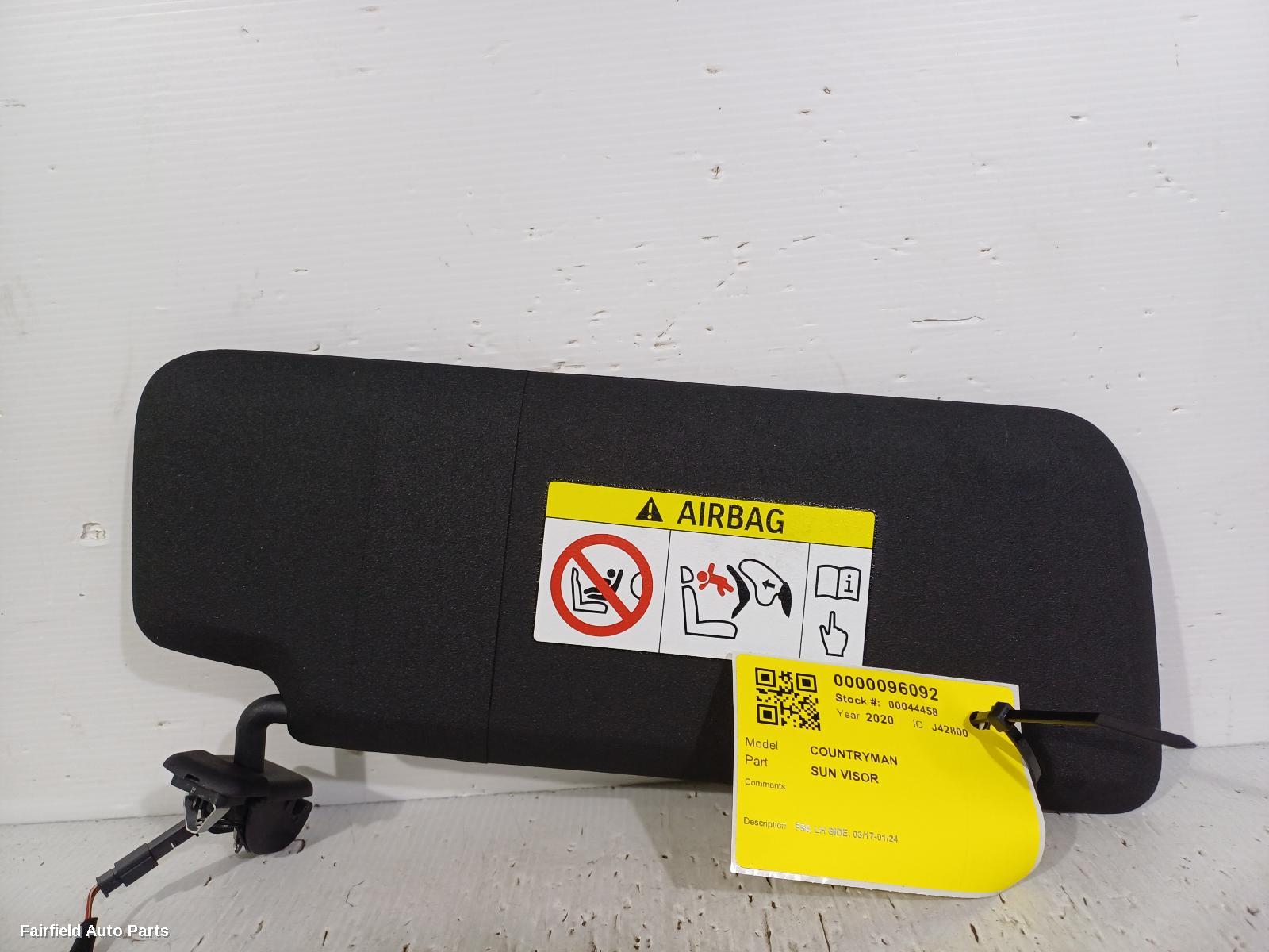 2017-2024 Mini Countryman Sunvisor