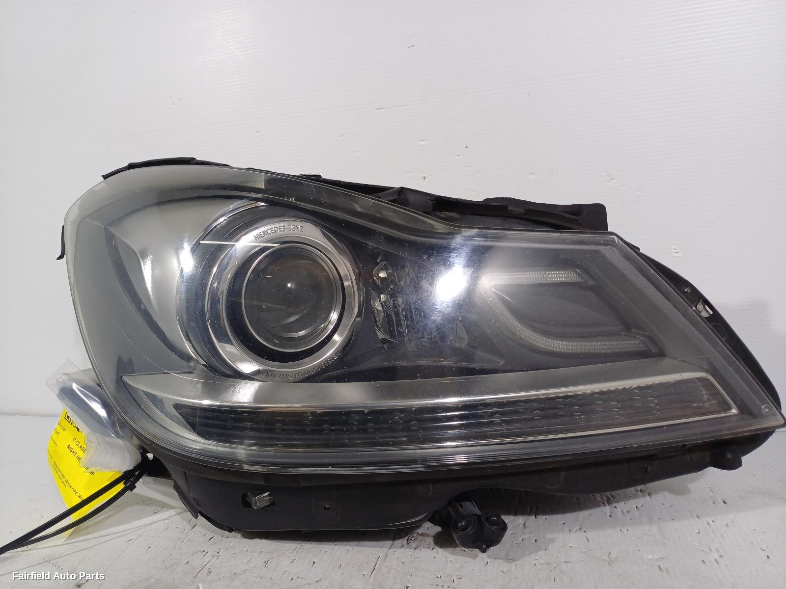 2011-2015 Mercedes C Class Right Headlamp