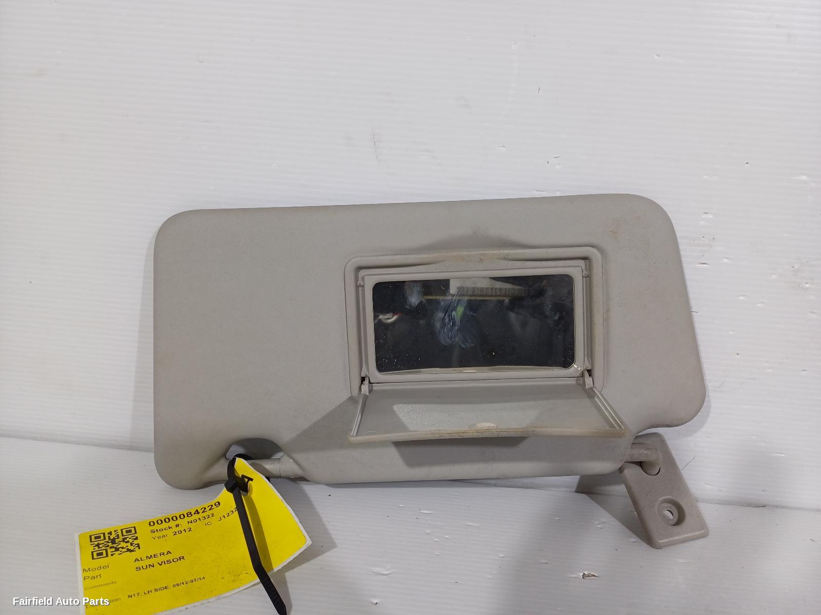 2012-2014 Nissan Almera Sunvisor