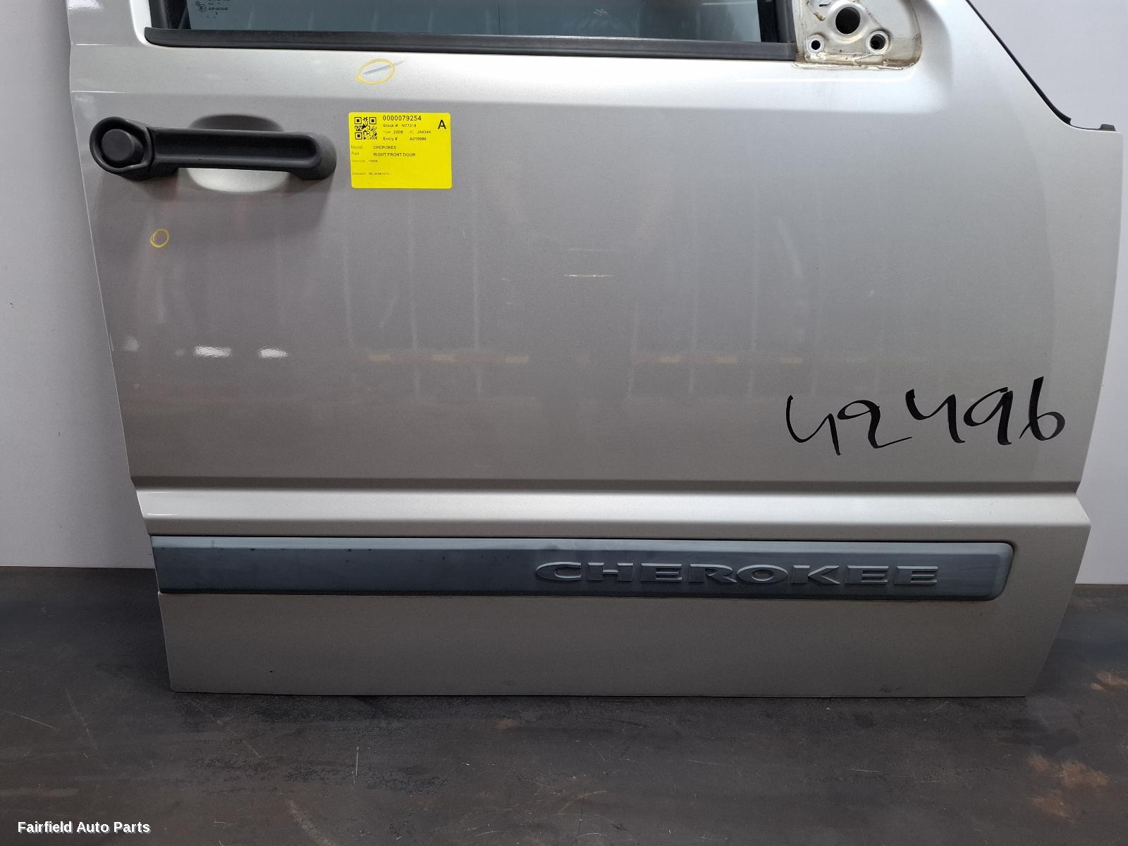 2008-2012 Jeep Cherokee Right Front Door