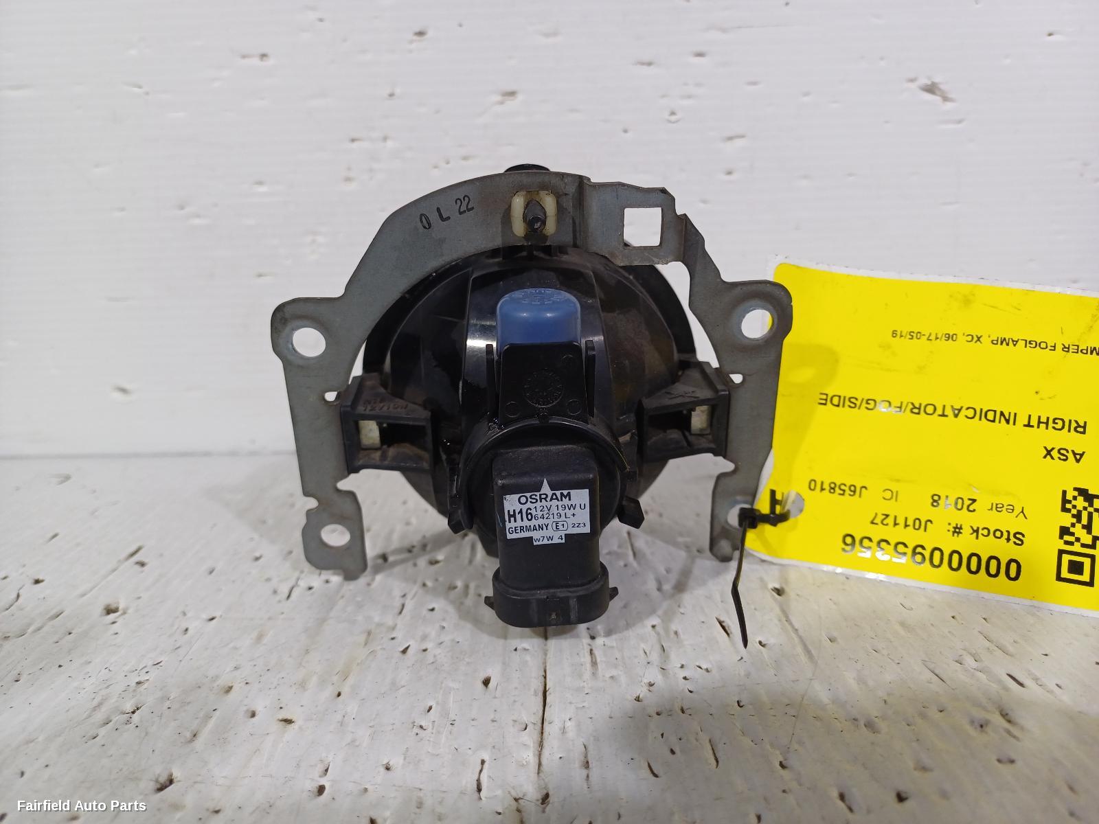 2017-2019 Mitsubishi Asx Right Indicator Fog Side