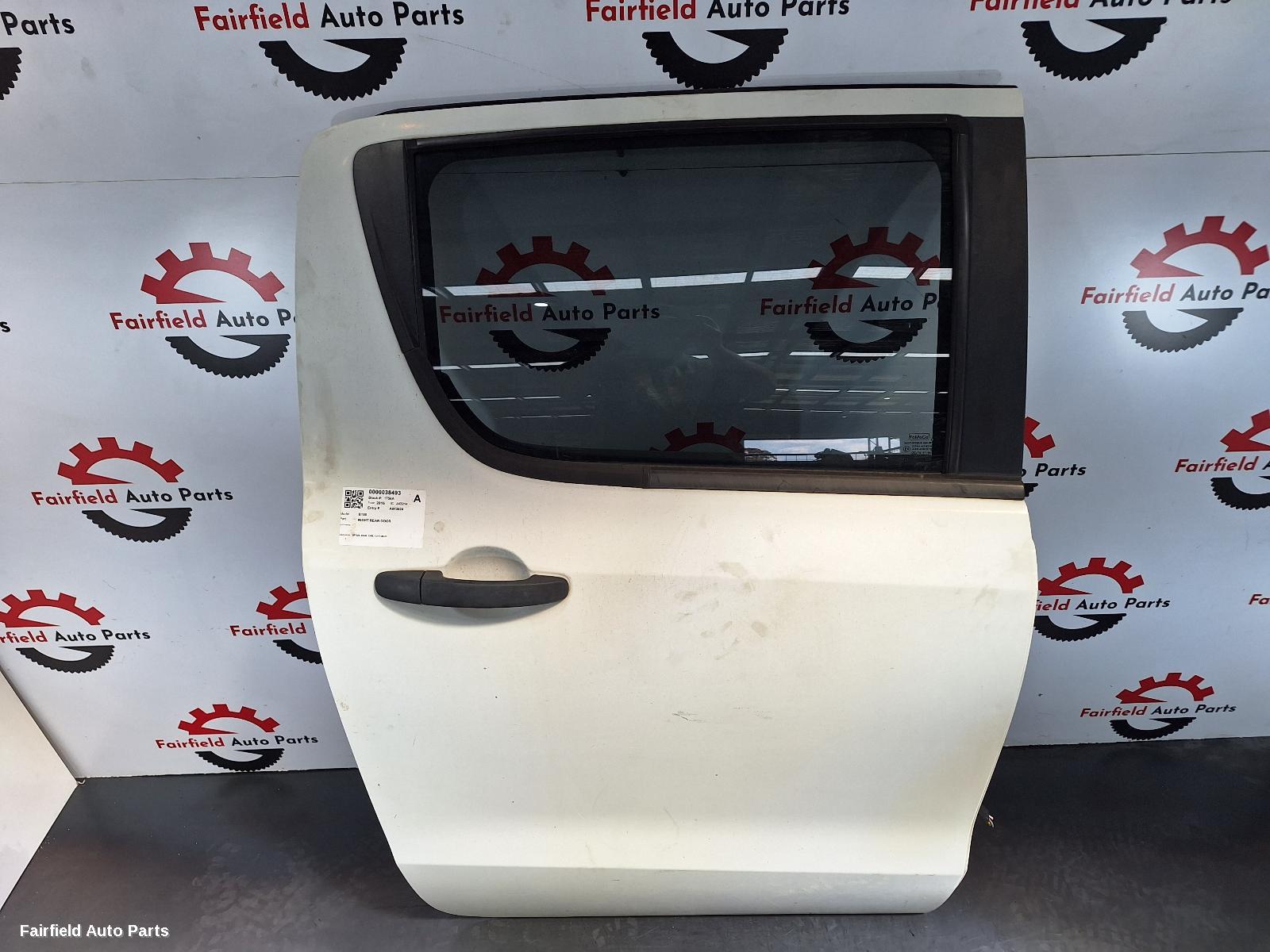 2011-2020 Mazda Bt50 Right Rear Door Sliding