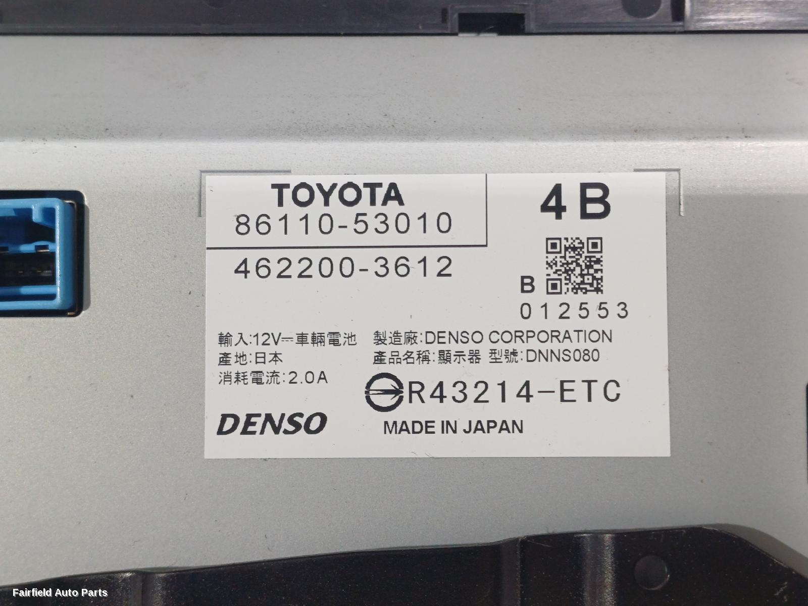 2013-2016 Lexus Is Series Radio Cd Dvd Sat Tv