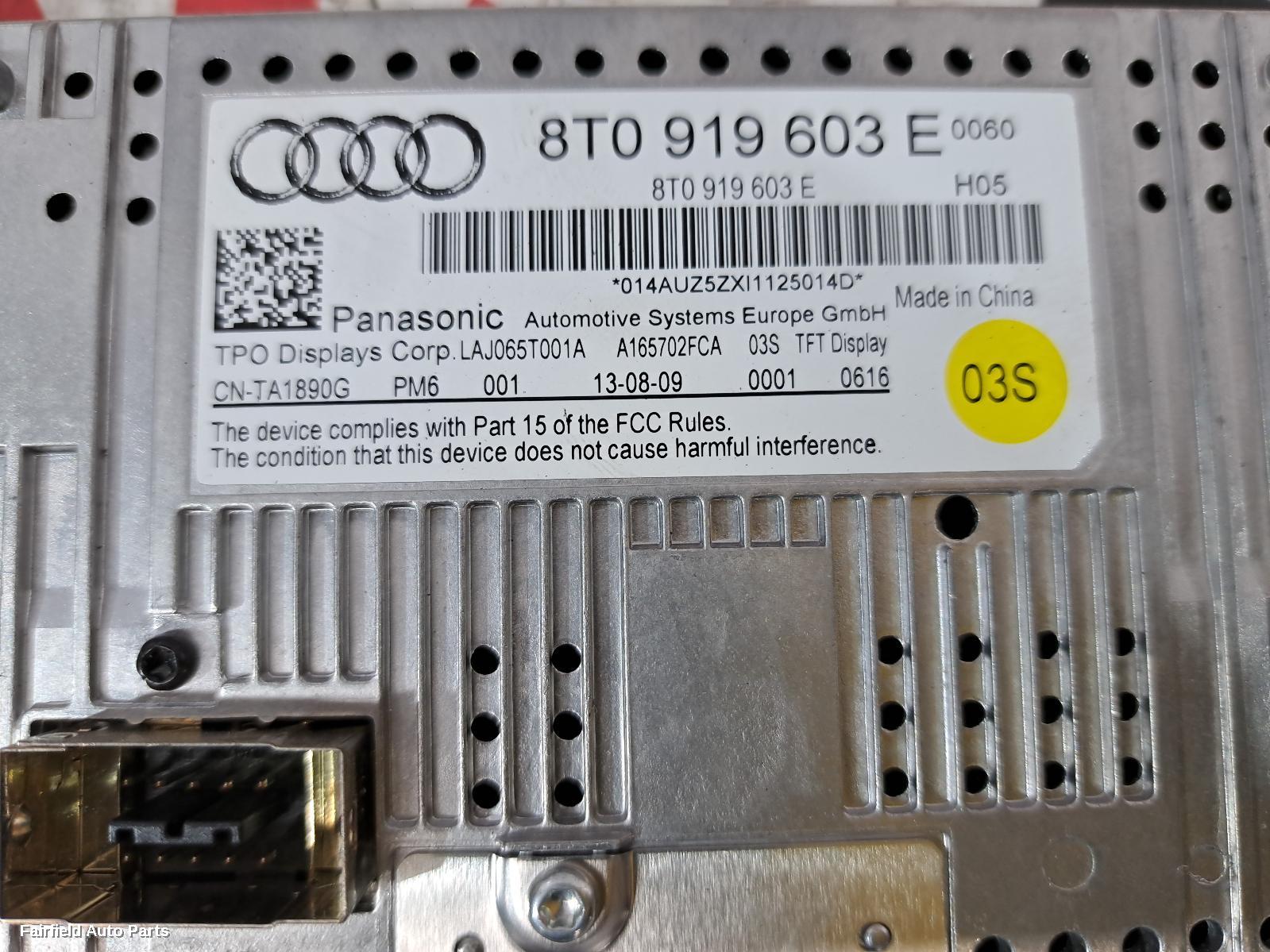2008-2016 Audi A4 Radio Cd Dvd Sat Tv