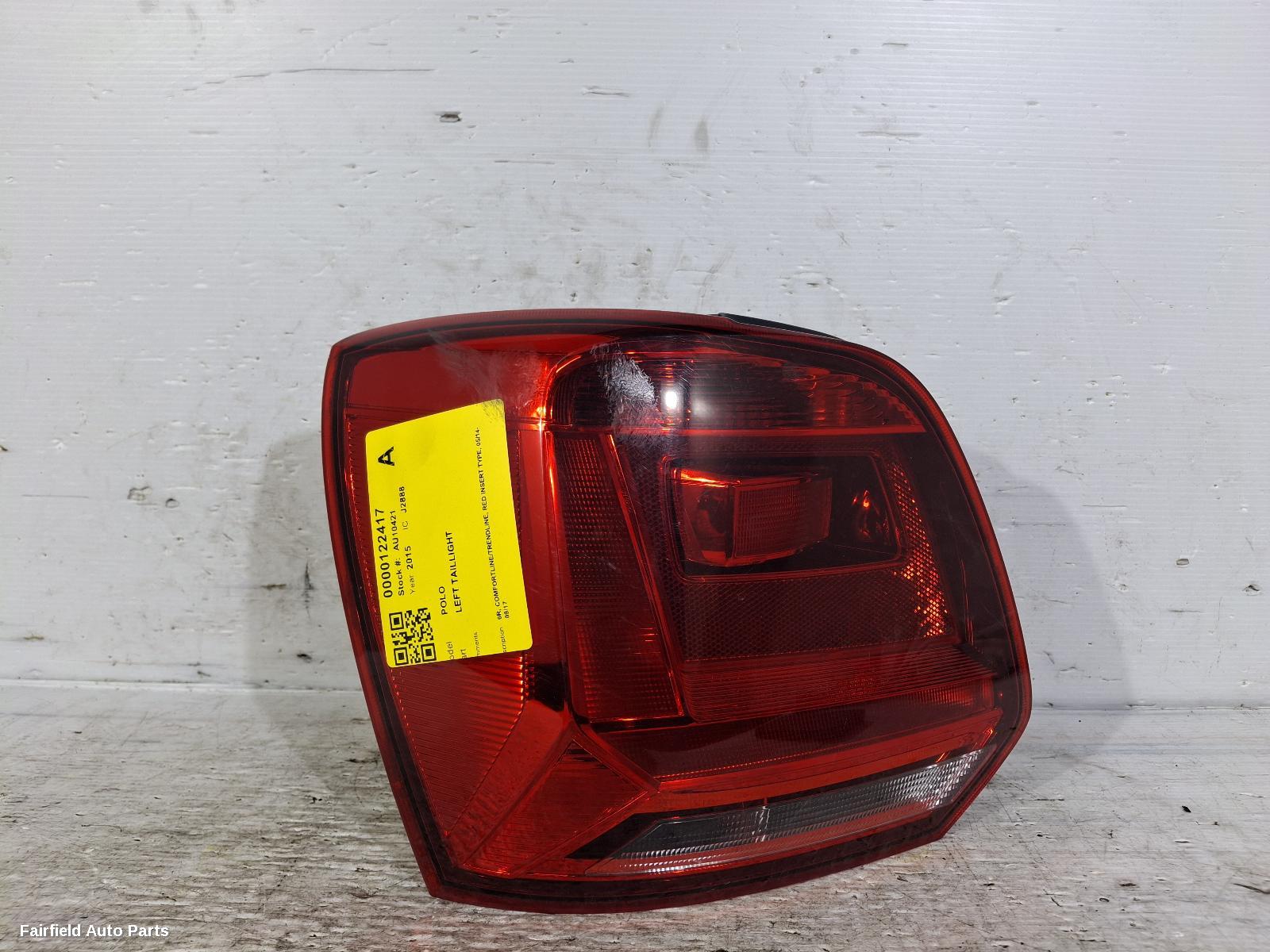 2014-2017 Volkswagen Polo Left Taillight