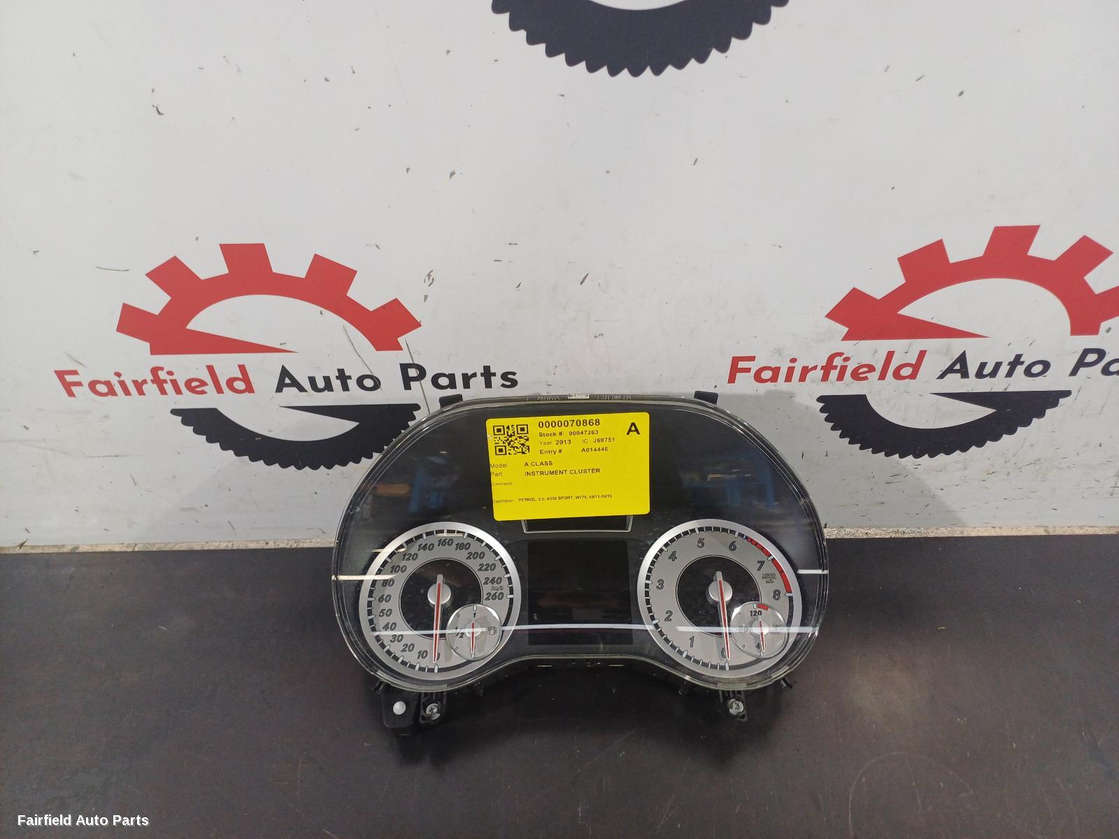 2012-2015 Mercedes A Class Instrument Cluster