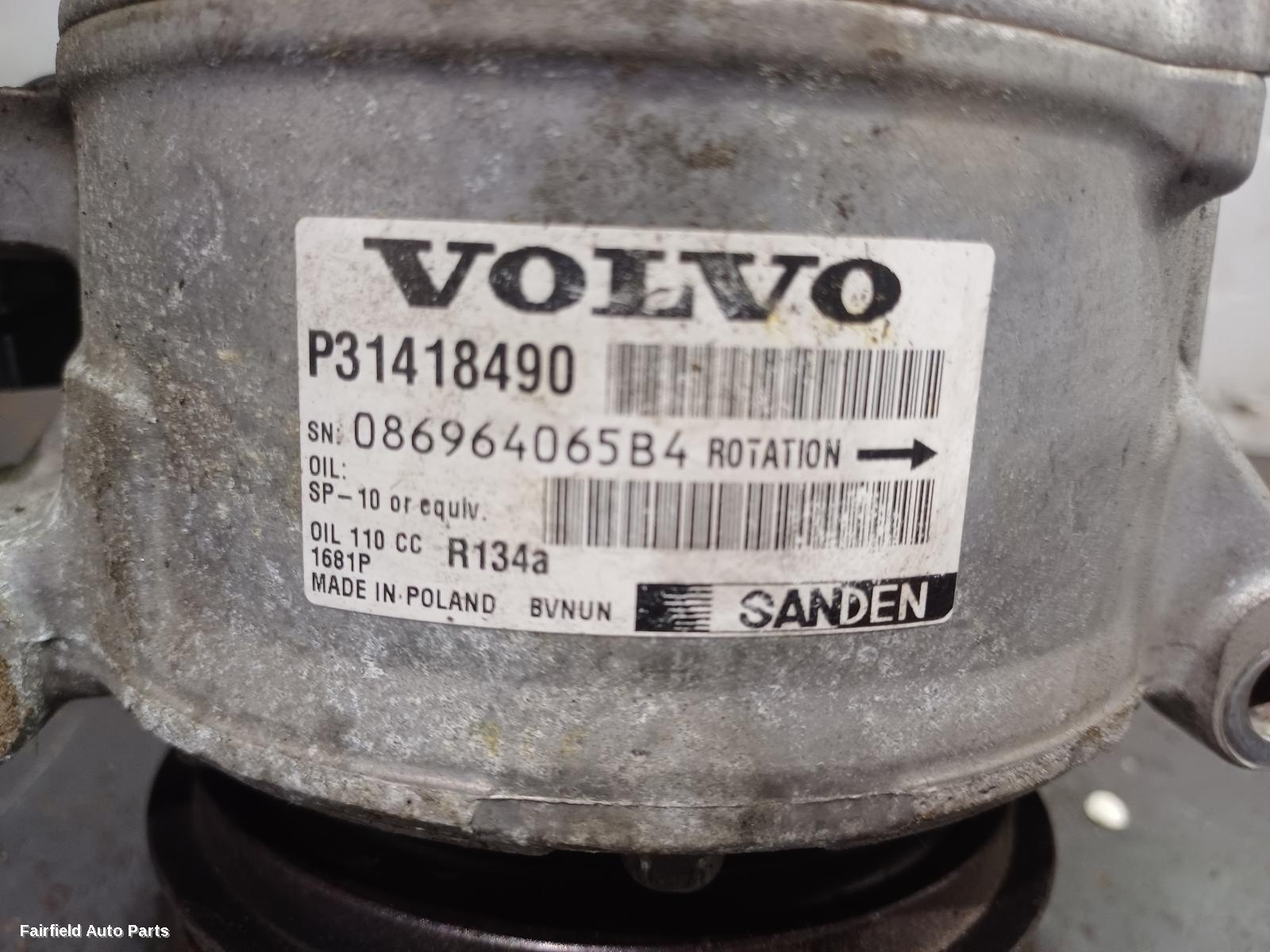 2015-2018 Volvo S60/v60 A C Compressor